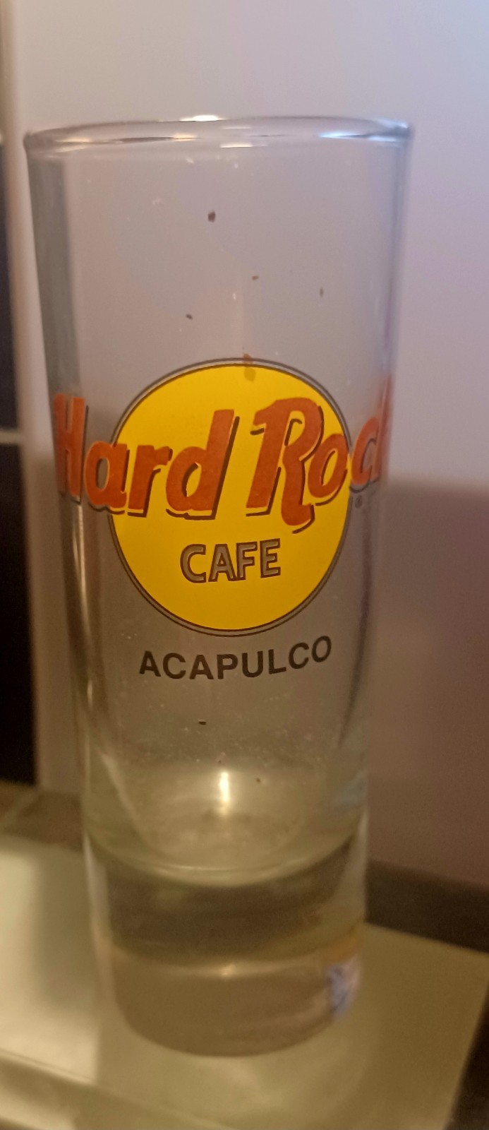 Hard Rock Cafe Tall Clear Shooter Shot Glass Logo – Choose Your City!