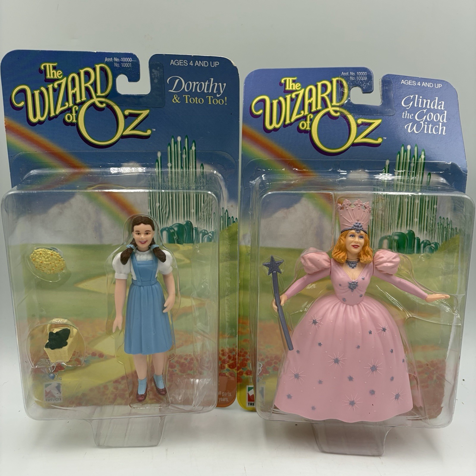 Wizard Of Oz Figurines. Trevco Company. Glinda & Dorthy New In Box Old Stock VTG
