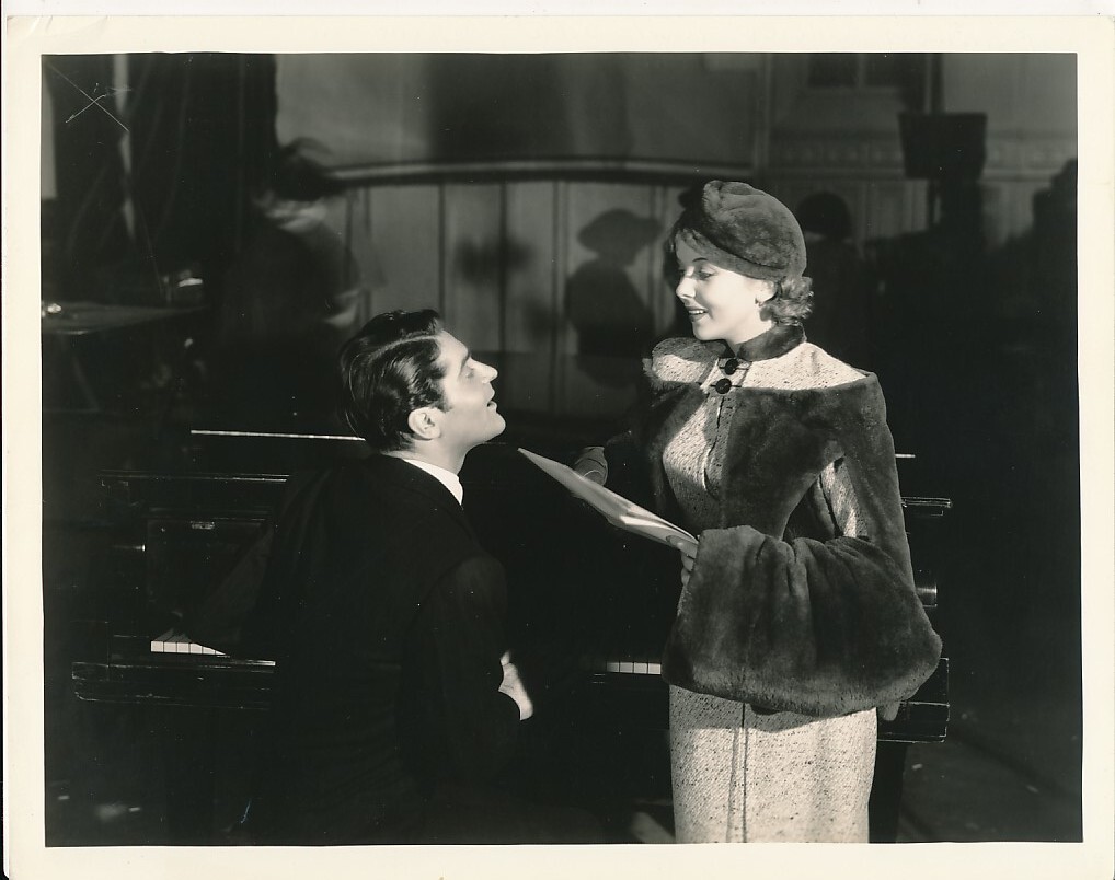 IDA LUPINO FRANCIS LEDERER Original CANDID Set Vintage ONE RAINY AFTERNOON Photo