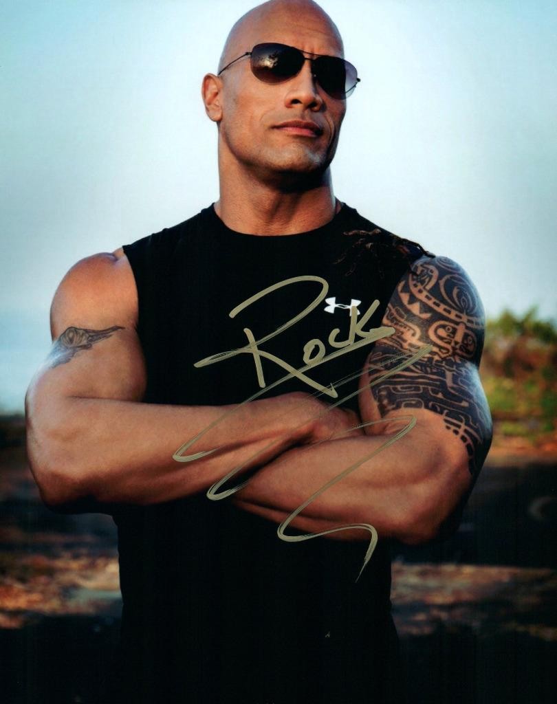 Dwayne Johnson signed 8×10 Photo autograph Picture autographed and COA