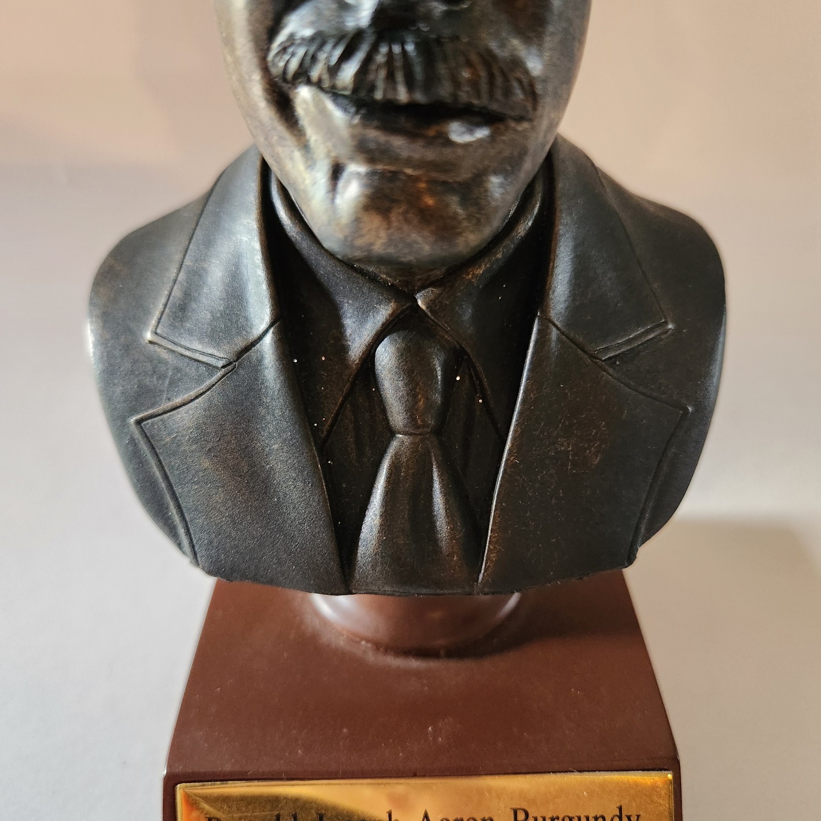 Ron Burgundy Anchorman Bronze Bust Will Ferrell Resin Statue 7” Comedy Figure