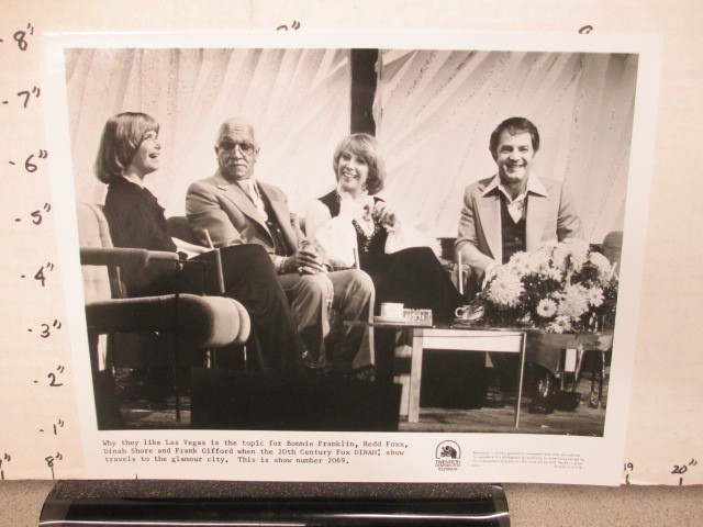 DINAH SHORE TV show promo photo 1970s Bonnie Franklin Redd Foxx Frank Gifford