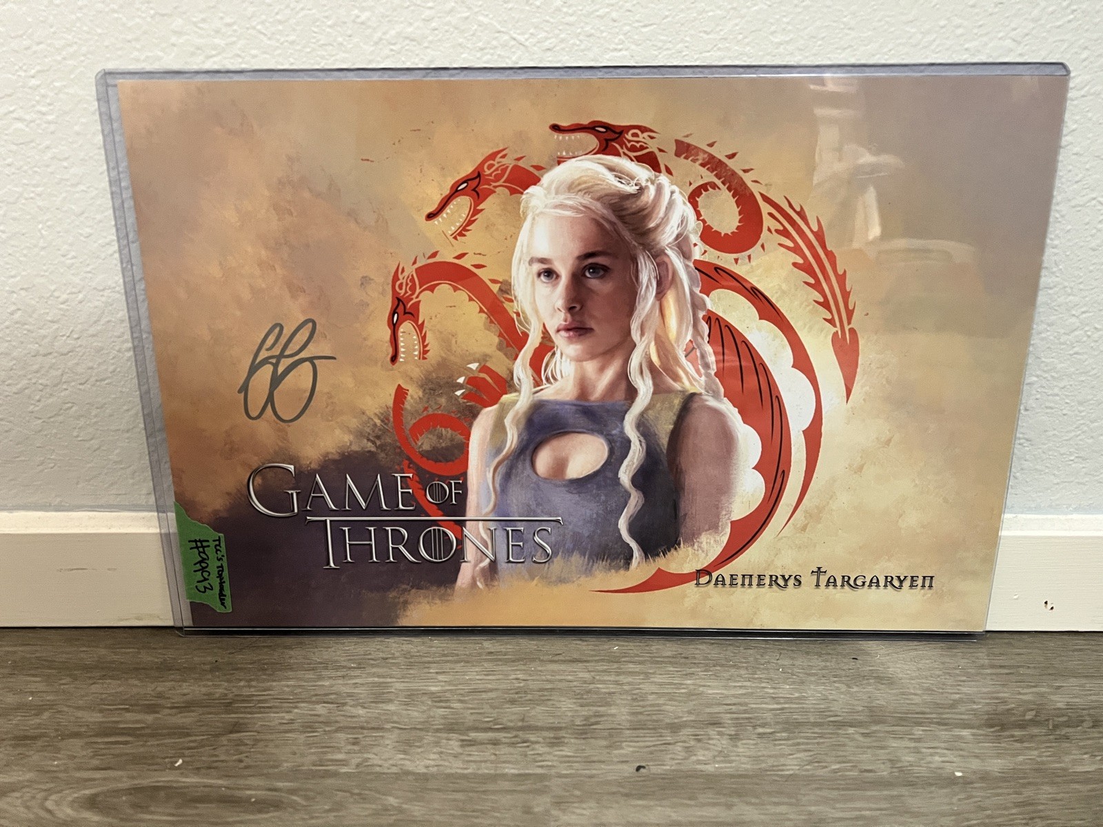 Emilia Clarke Signed 17 x 11 Photo Beckett BAS Witnessed