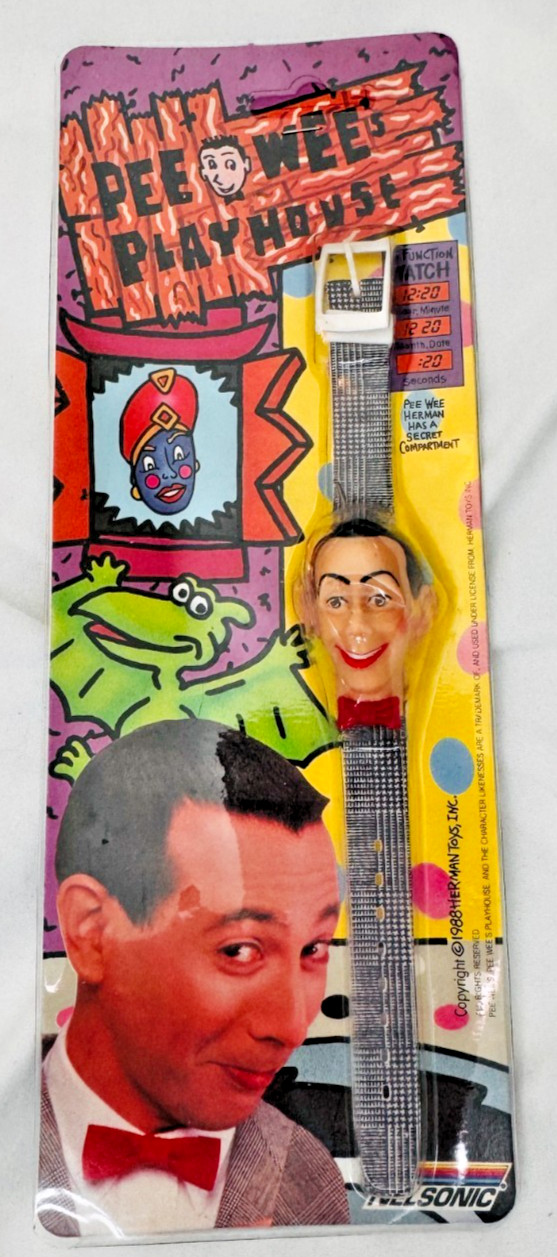 Vintage Wrist Watch PeeWee Herman Pee-Wees Play House 1988