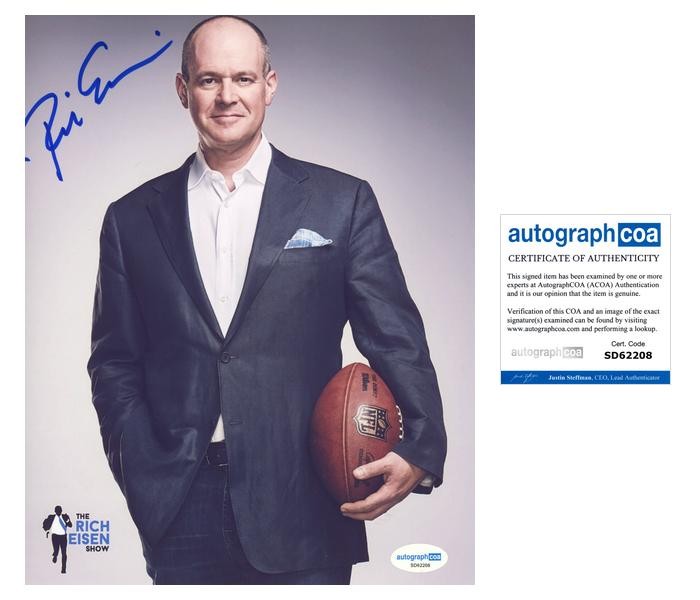 Rich Eisen AUTOGRAPH Signed ESPN Analyst NFL Autographed 8×10 Photo ACOA