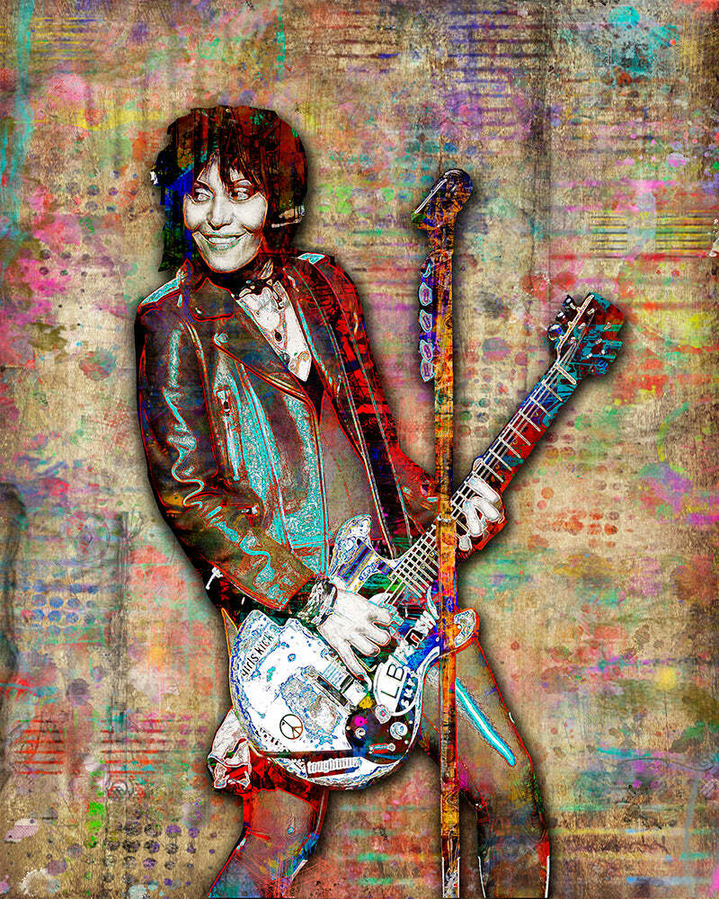 Joan Jett Poster, Joan Jett and The Blackhearts Gift, Joan Jett Free Shipping