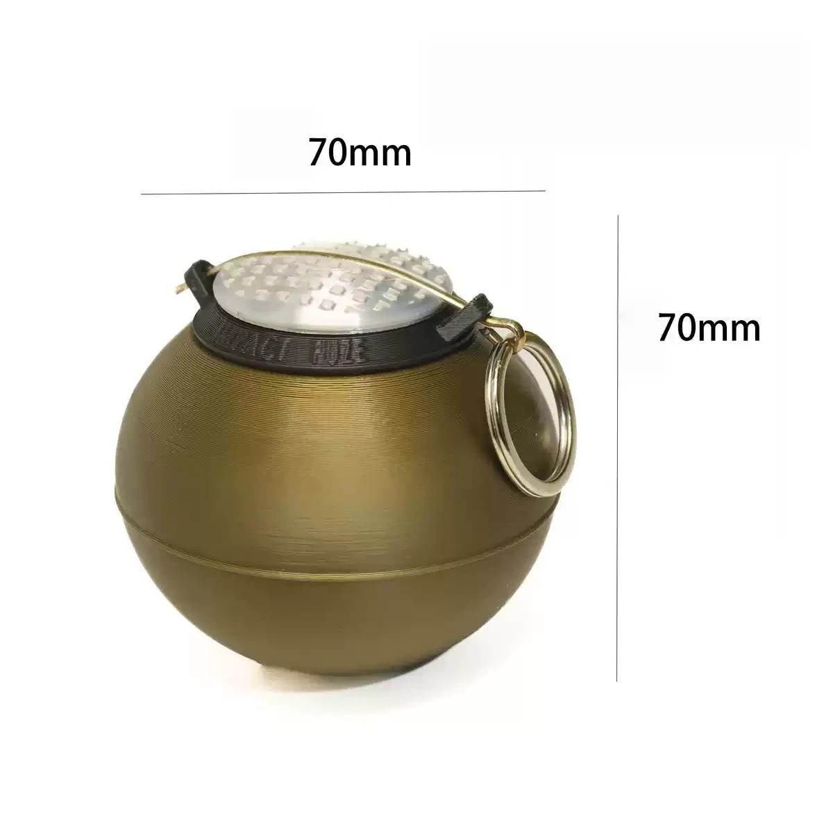 T13 Impact Hand Grenade 3D Printed Plastic Model Static Display Collectible Gift