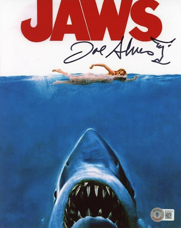 JOE ALVES SIGNED AUTOGRAPHED 8×10 PHOTO + SKETCH JAWS SHARK DESIGNER BECKETT BAS
