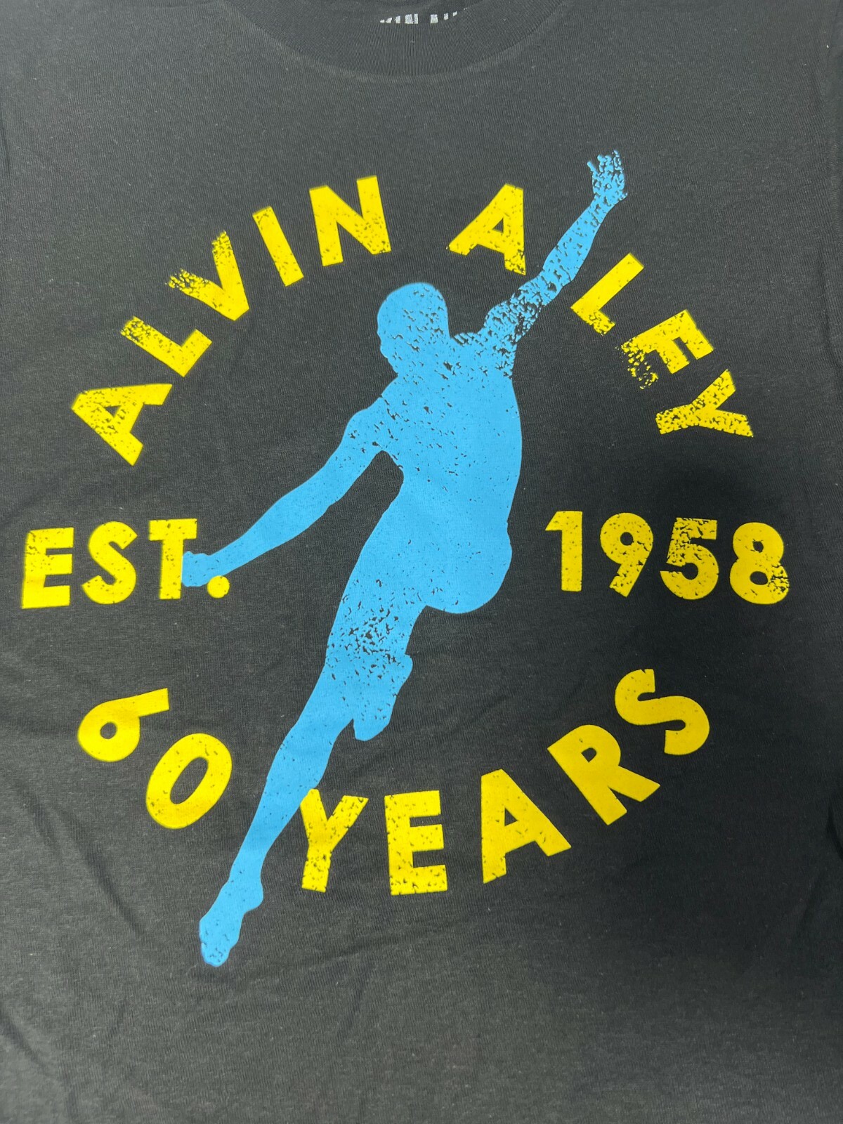 Alvin Ailey American Dance Theater 2018-19 UNISEX BLUE MAN TEE OFFICIAL MERCHANT