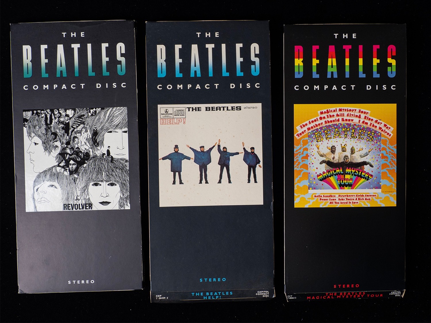 The Beatles CD Longbox Lot (6) Revolver Rubber Soul Sgt Pepper Help Magical Myst