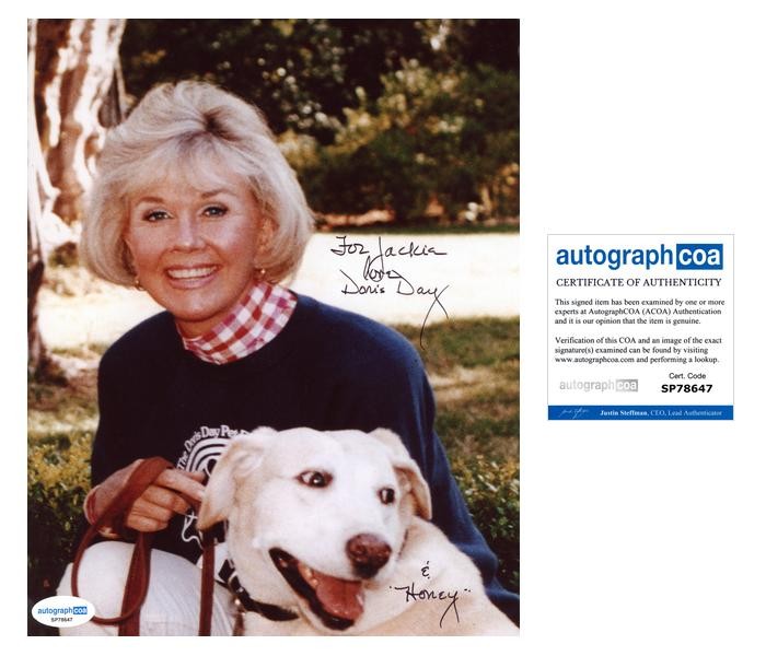 Doris Day ‘Pillow Talk’ AUTOGRAPH Signed Autographed 8×10 Photo ‘To Jackie’ ACOA