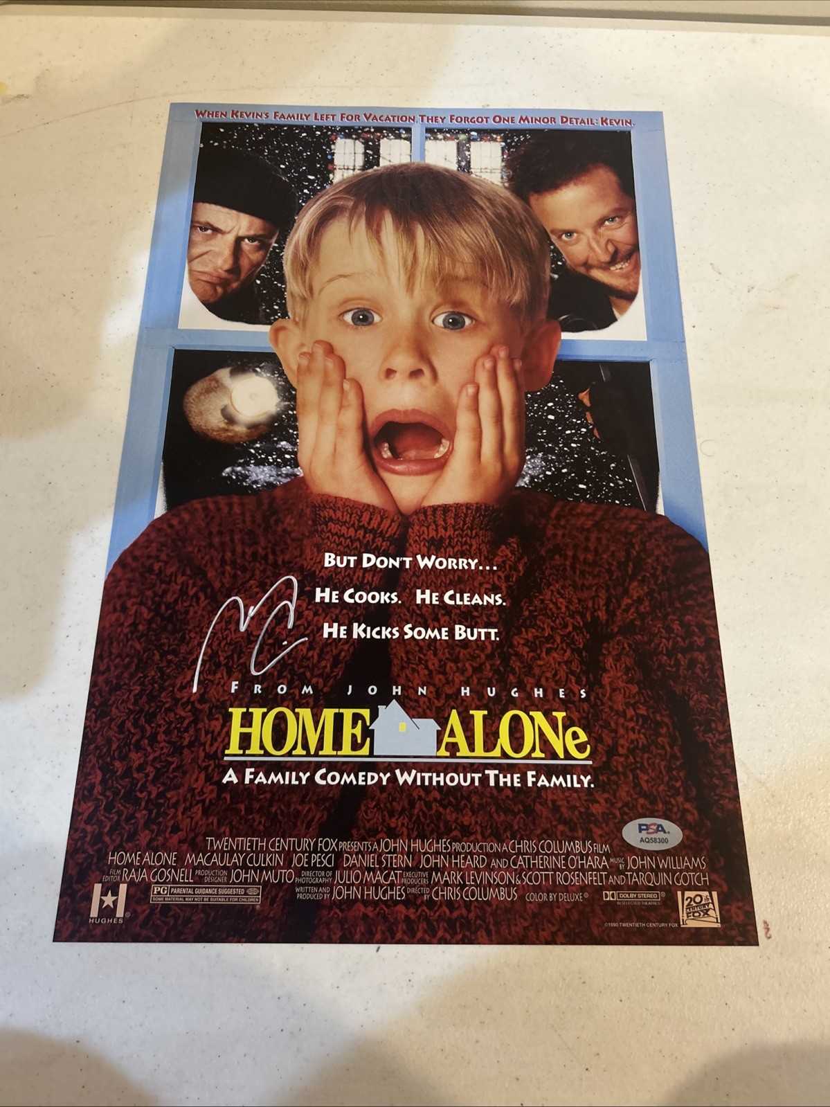 MACAULAY CULKIN SIGNED AUTOGRAPH HOME ALONE 11×17 MOVIE POSTER PSA COA CHRISTMAS