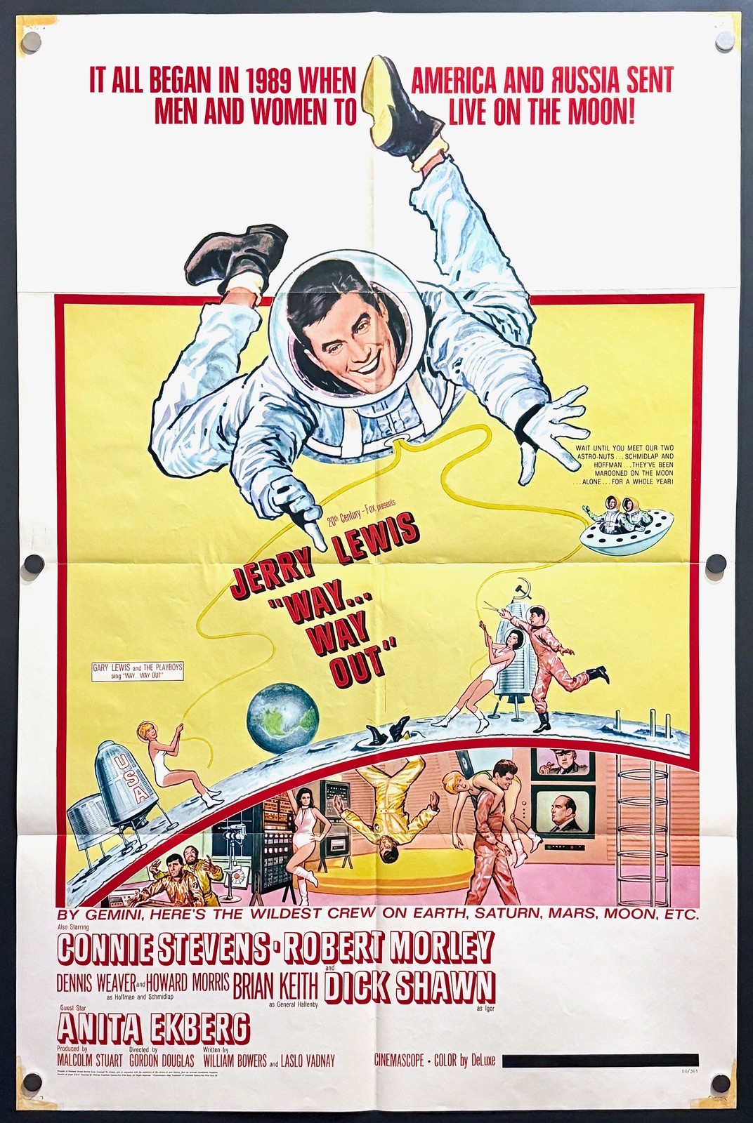 Way… Way Out (1966) Original One Sheet Movie Poster – Fine **Jerry Lewis**