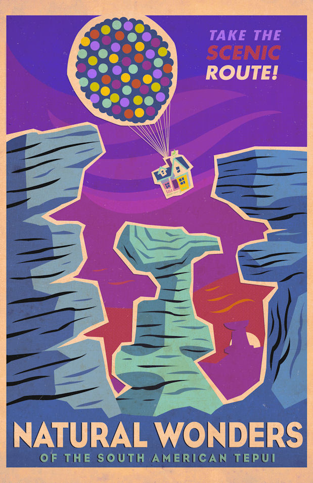 Disney Pixar UP 11″ x 17″ Collector’s Movie Poster ( T8 )