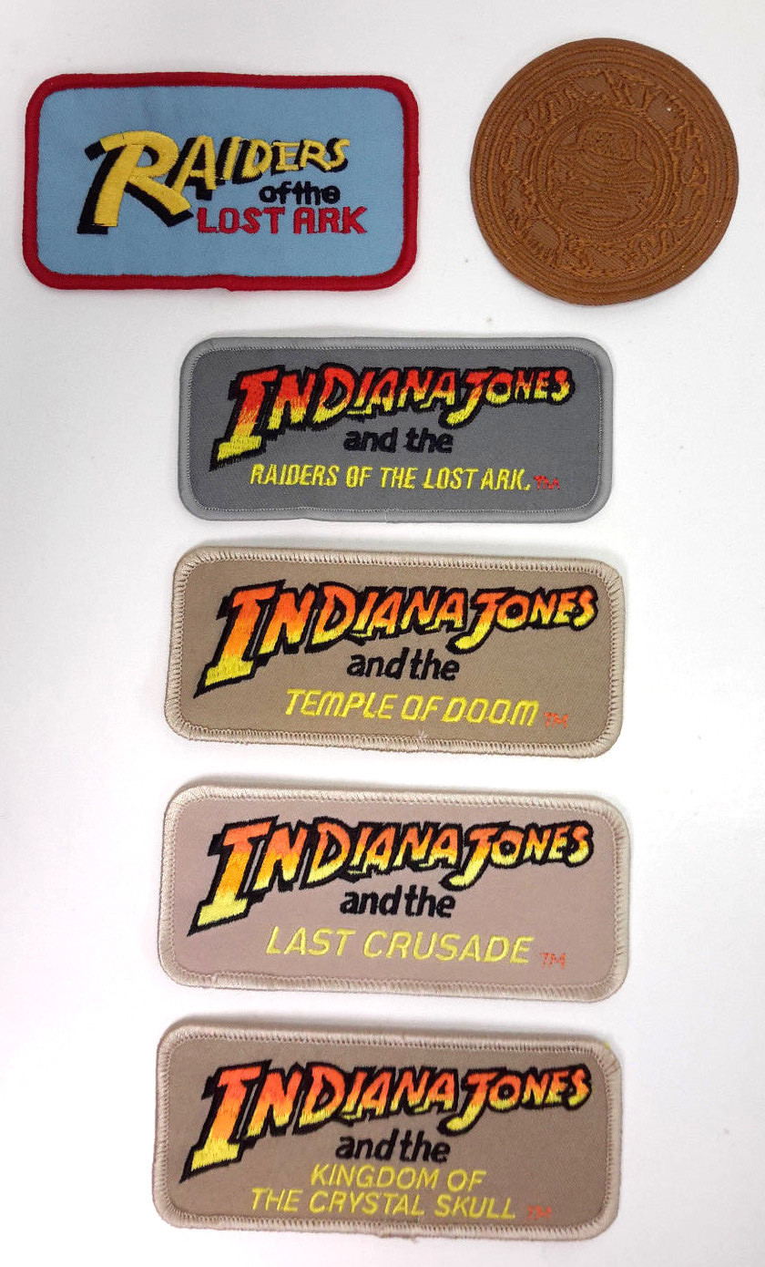 Indiana Jones Movie Series Patch Logo Collection- Your Choice or Sets