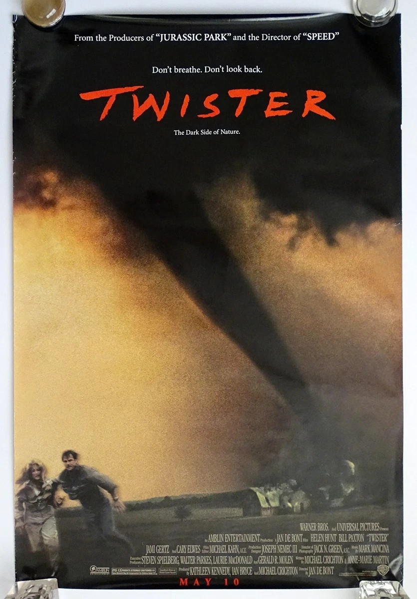 27×40 Rolled 1996 Original TWISTER Movie Poster HELEN HUNT Bill Paxton Sealed