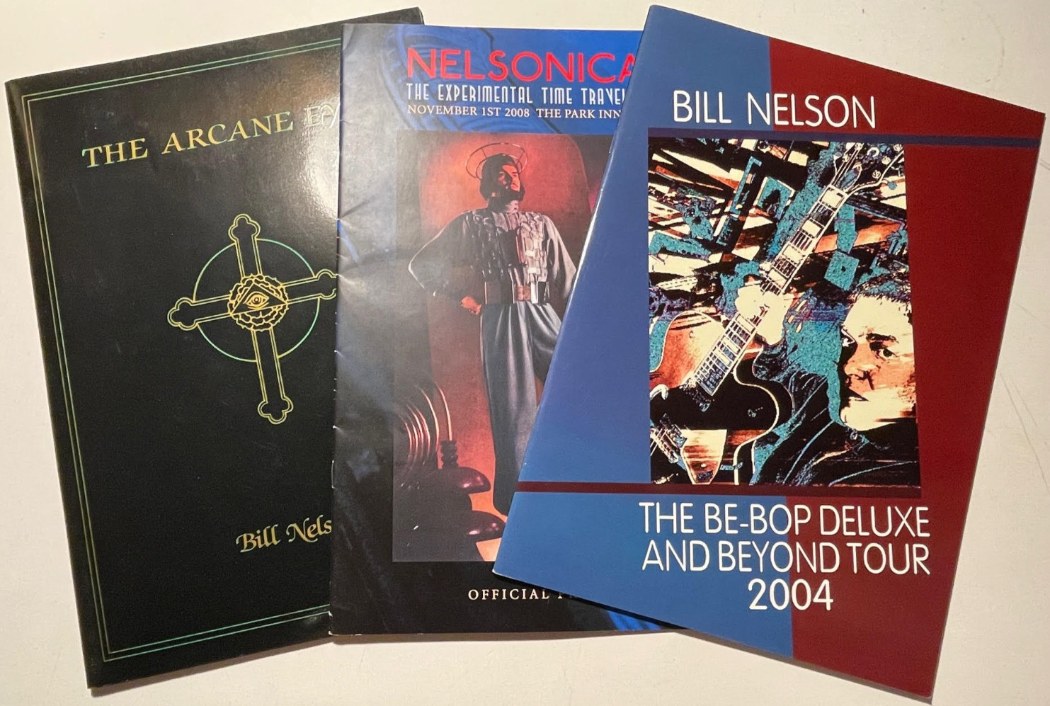USED GREAT LOT Bill Nelson 3 x Tour Program Collection Arcane Eye Nelsonica 08
