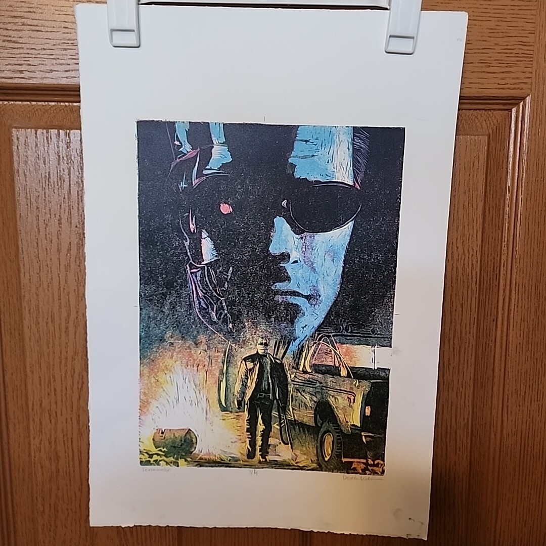 The Terminator Arnold Schwarzenegger Movie Art Print Poster 22 x 15 Collectible
