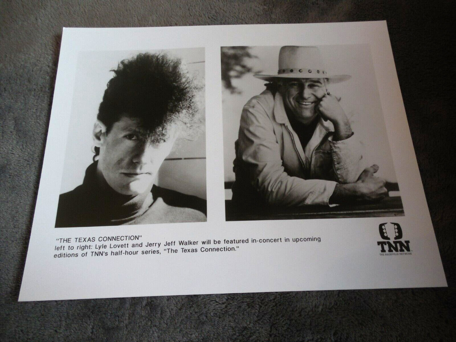 Lyle Lovett Jerry Jeff Walker Promotional 8×10 Press Photo Texas Connection TNN