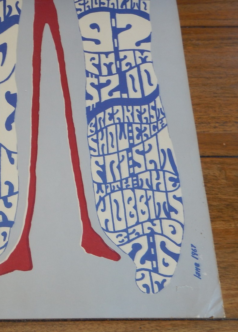 ORIGINAL 1967 BALTIMORE STEAM PACKET – AT THE ARK IN SAUSALITO CONCERT POSTER