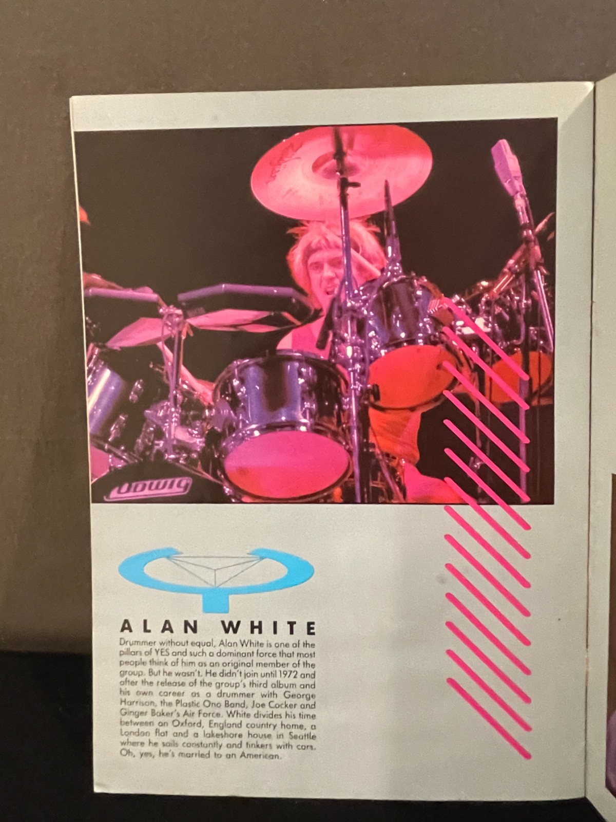 1984 YES North American Tour Program Book, Anderson, Rabin, Squire, White, Kaye