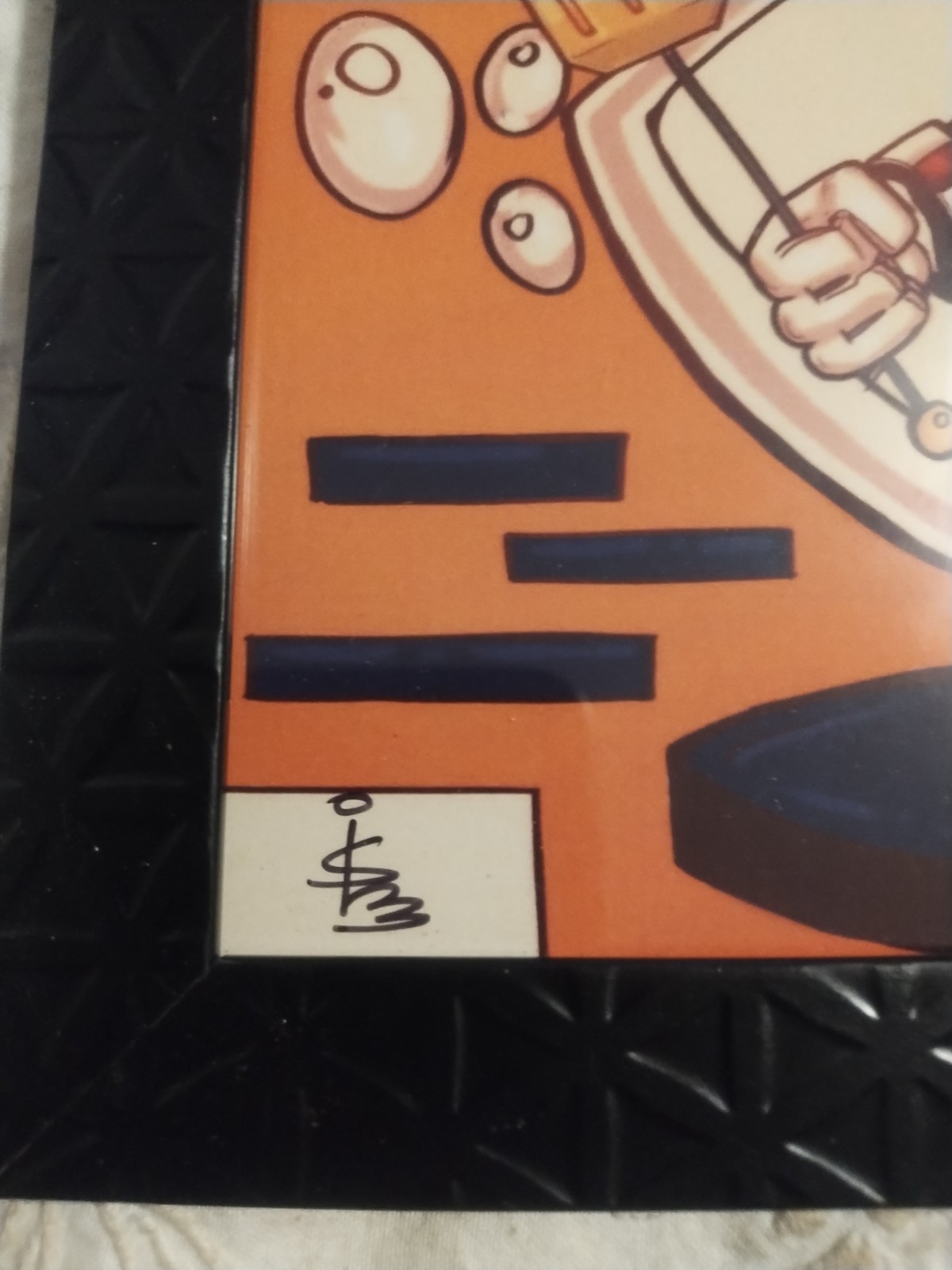 BURGERTIME ORIGINAL ART SIGNED BY SIFAT ISLAM BAM EXCLUSIVE Framed