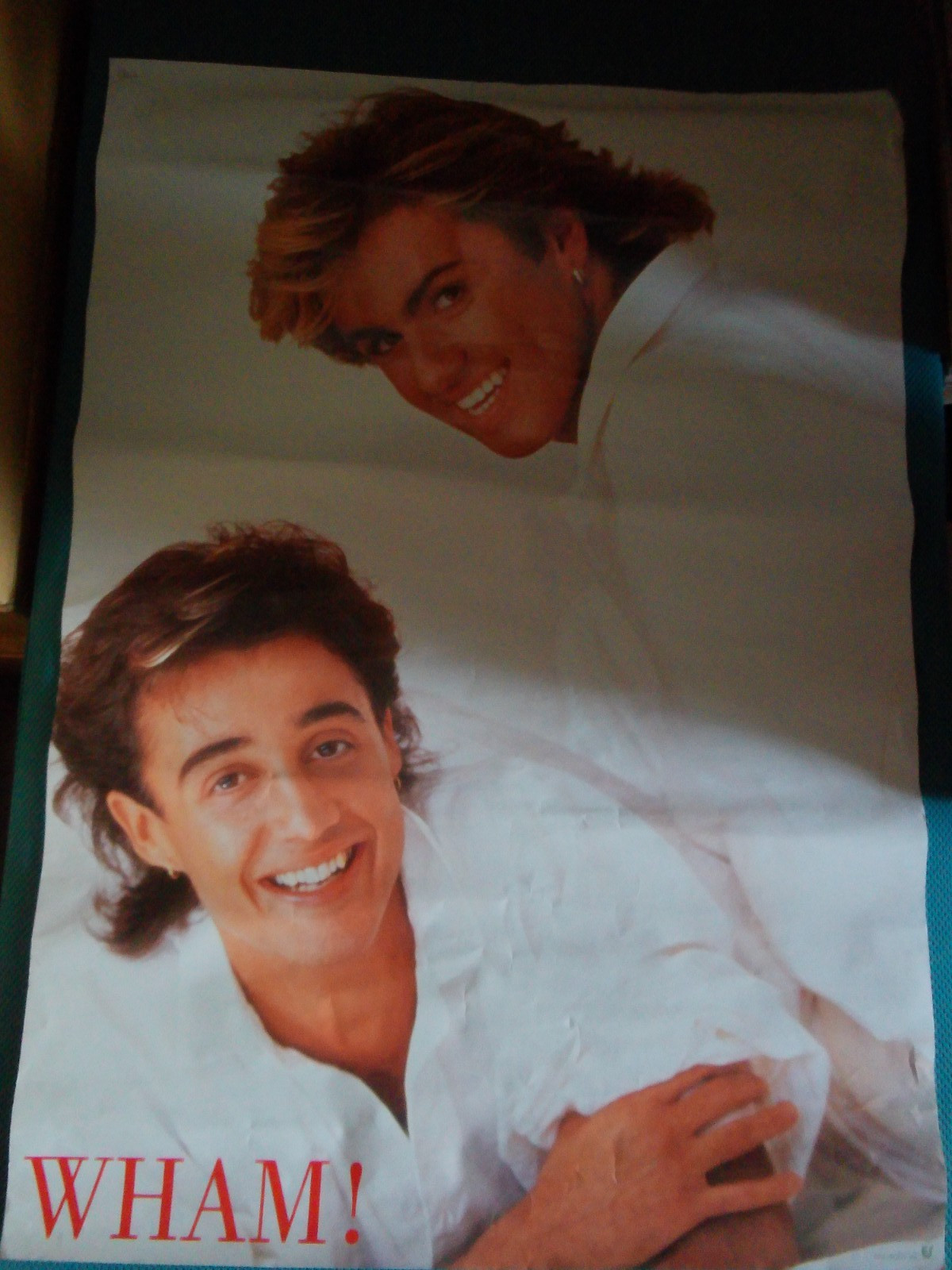 Wham! Japan Promo Poster Epic Sony George Michael Andrew Ridgeley Make It Big 84