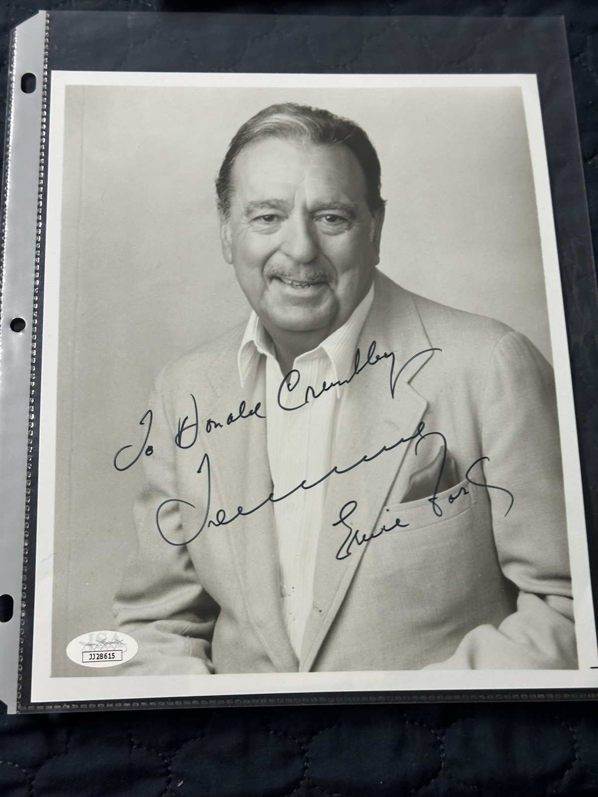 Tennessee Ernie Ford JSA Cert Sticker Signed 8×10 Photo Autograph