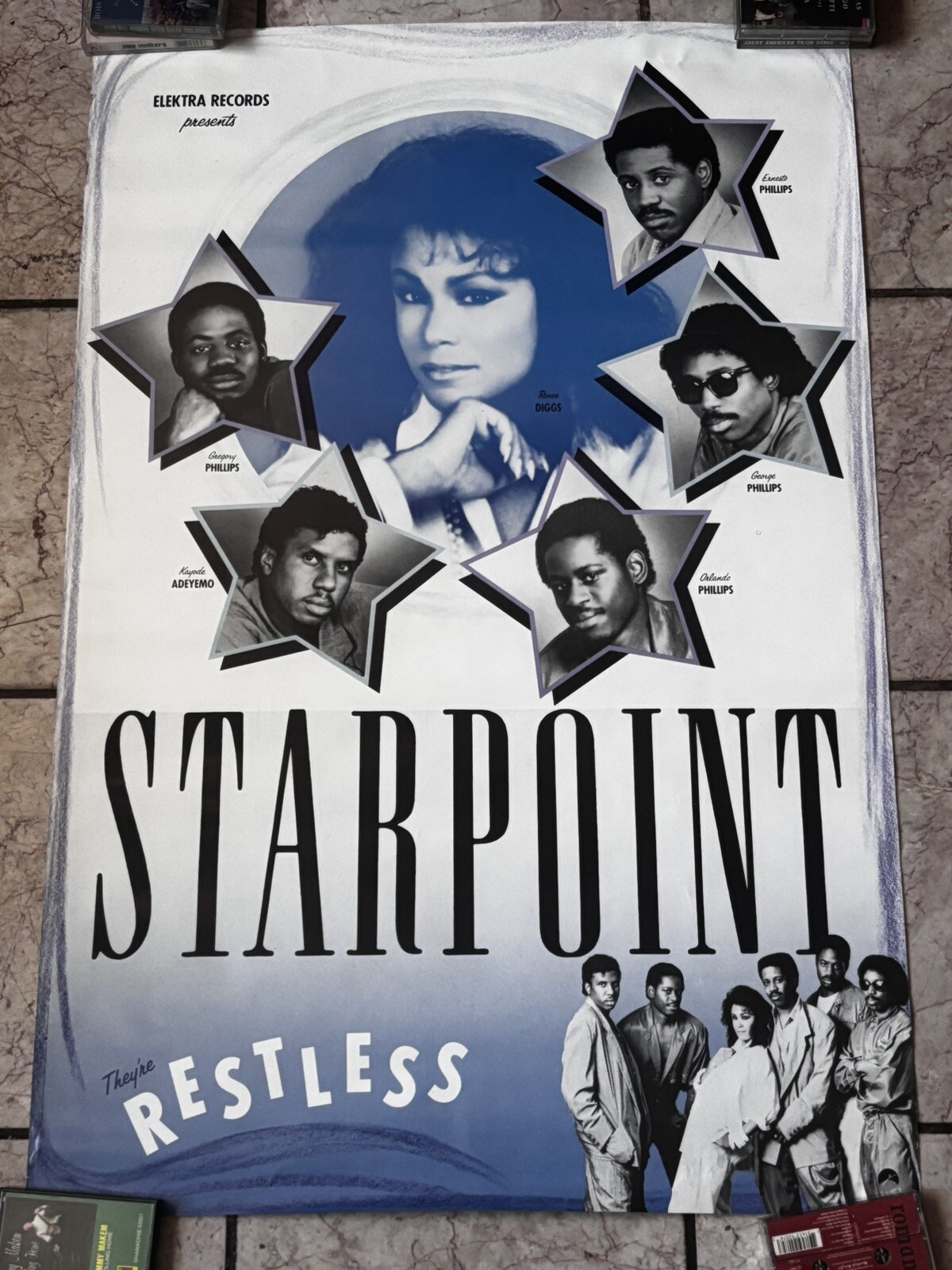 STARPOINT “They’re Restless” Elektra Records Presents Promo Poster-24 x36-1985