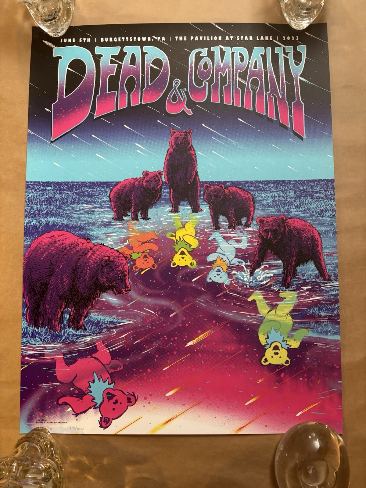 DEAD & COMPANY/ 2023/ PAVILION ALL STAR LAKE/ BURGETTSTOWN/ FINAL TOUR poster