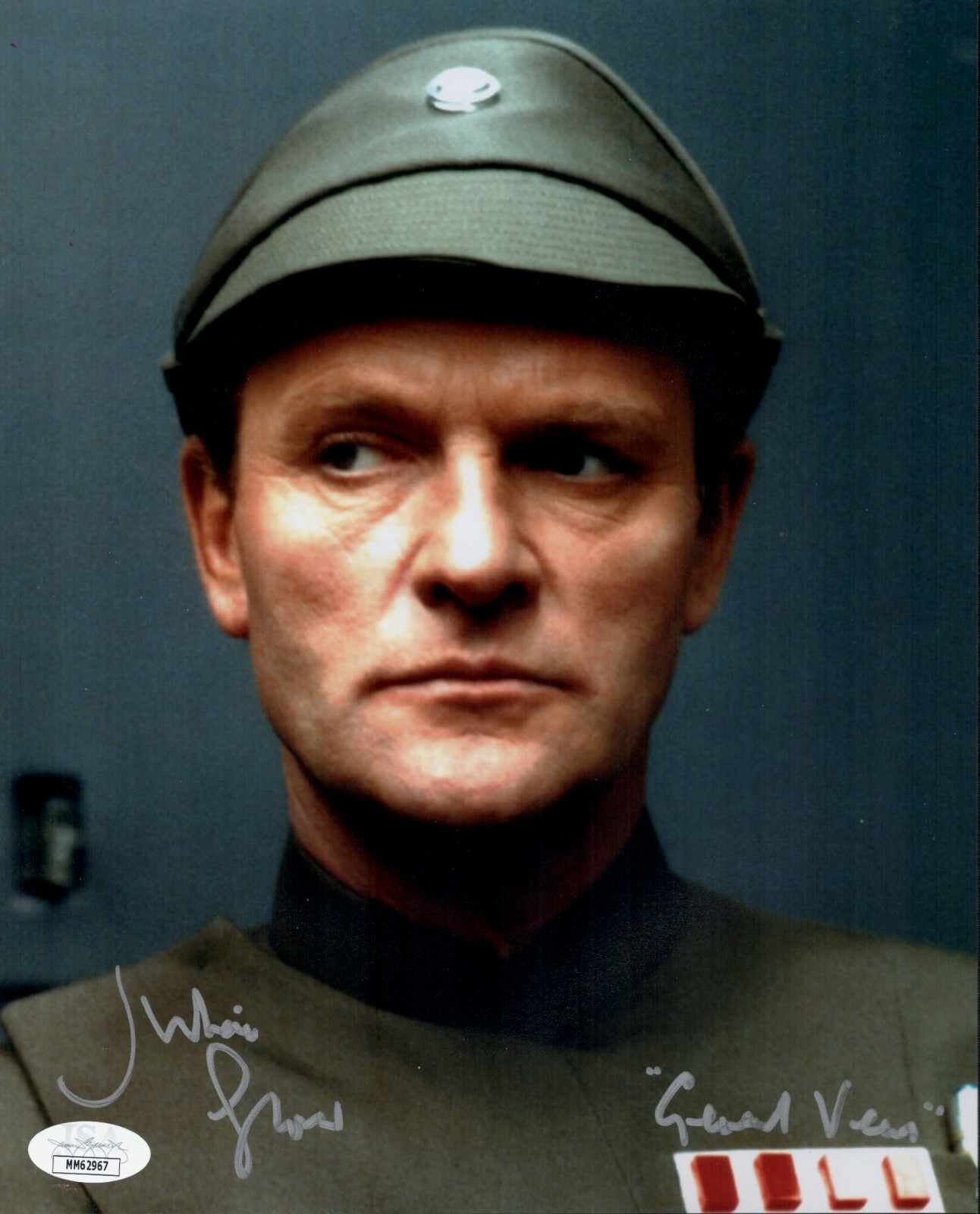 JULIAN GLOVER Signed 8×10 STAR WARS General Veers Autograph JSA COA Cert