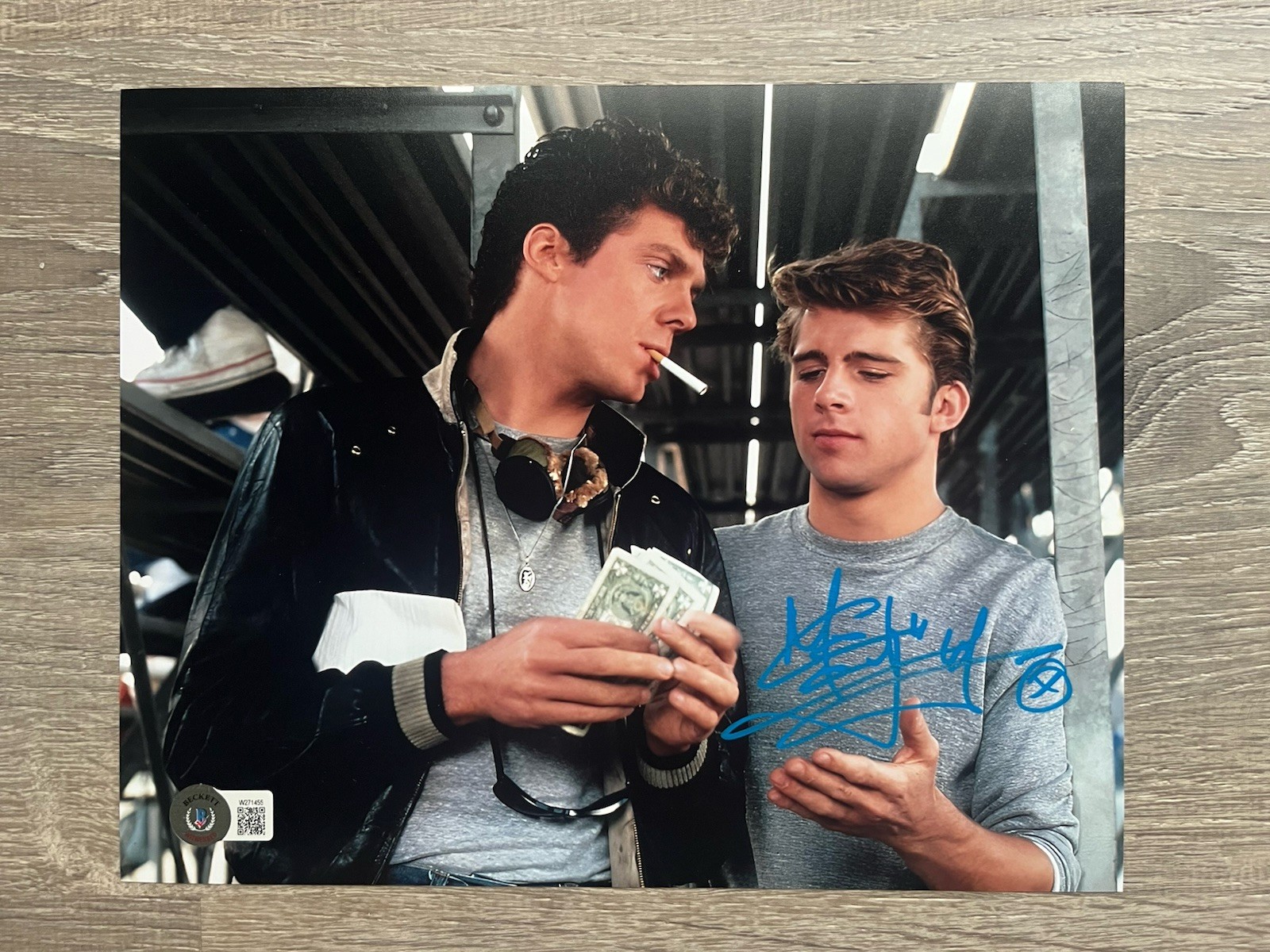 Maxwell Caulfield Signed Michael Carrington 8×10 Photo Beckett COA Grease 2