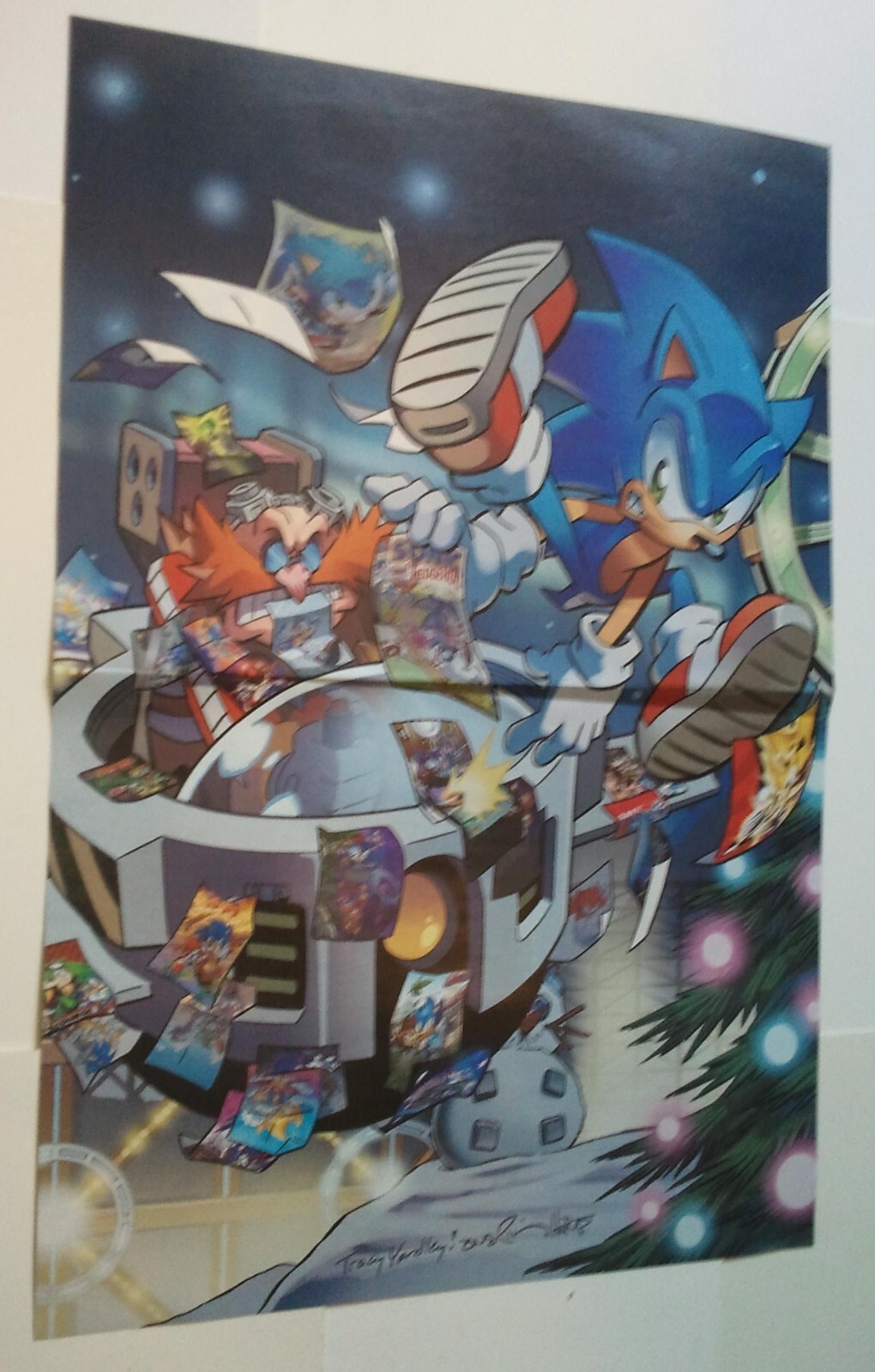 Sonic the Hedgehog Poster #20 Merry Christmas Dr Robotnik Ha! Movie 2 Jim Carrey
