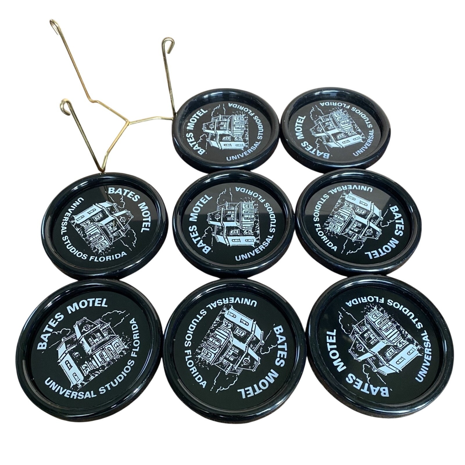 Bates Motel Universal Studios Florida 8 Coaster Set Stackable Psycho Movie USA