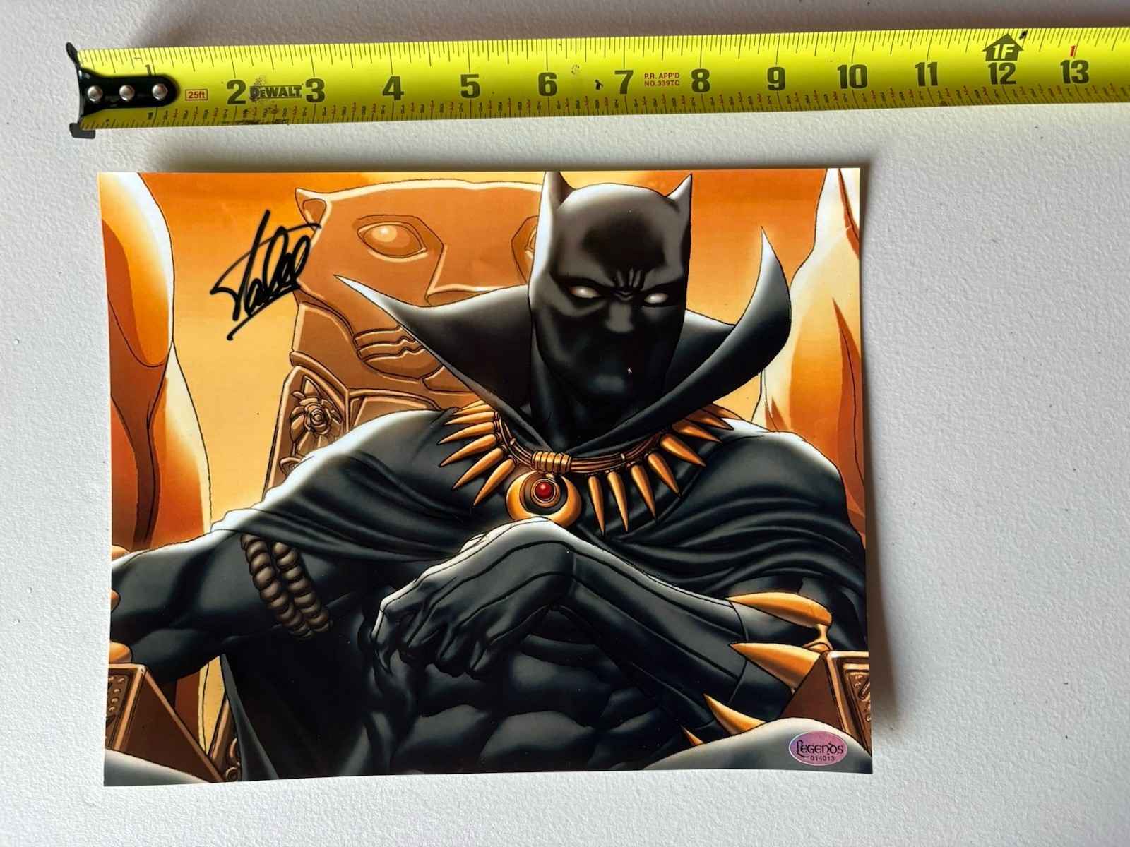 Stan Lee Autographed Signed Black Panther 8 x 10 Photo Legends COA 013