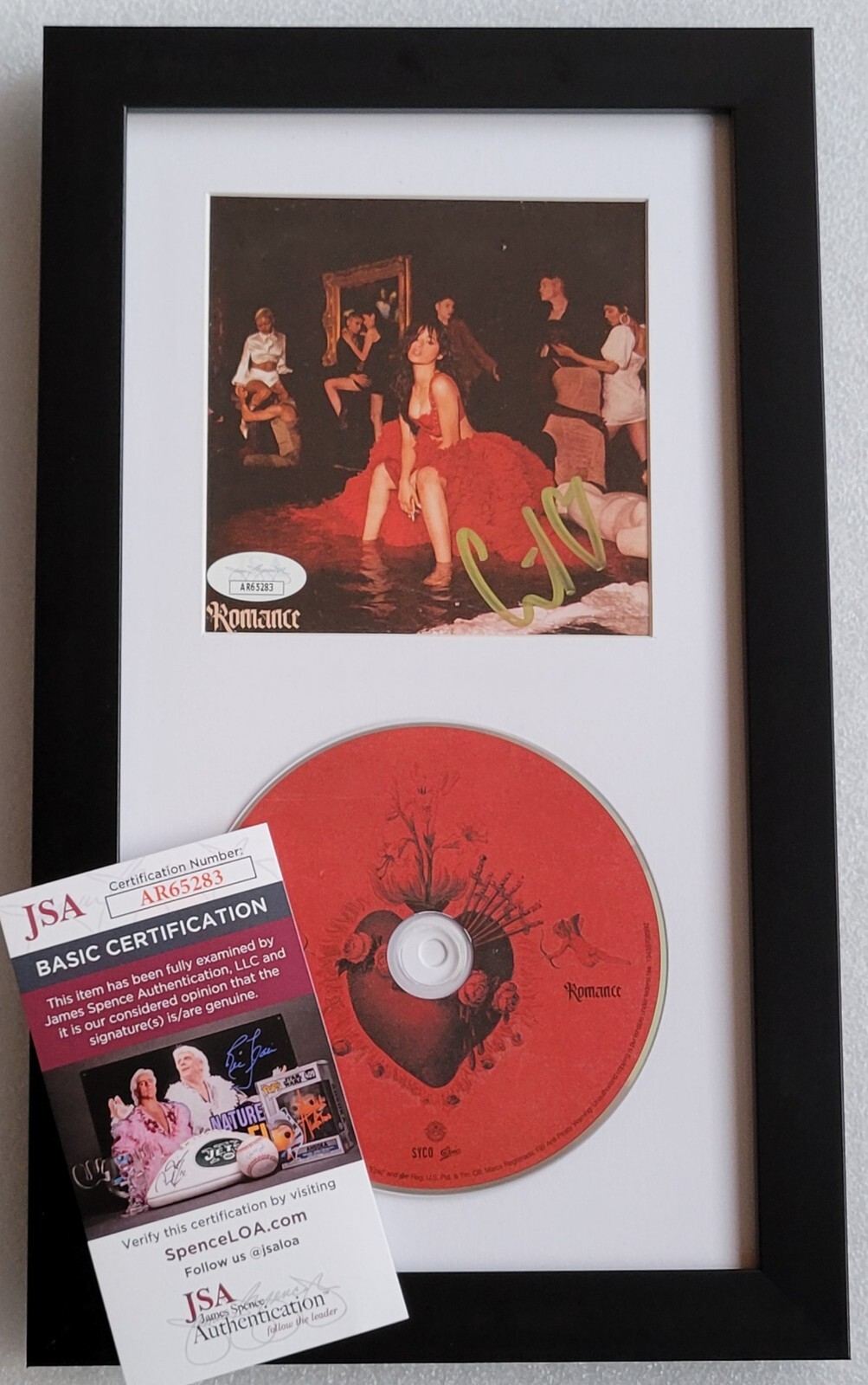 CAMILA CABELLO CD DISPLAY JSA CERTIFIED COA SIGNED ROMANCE MUSIC AUTOGRAPHED