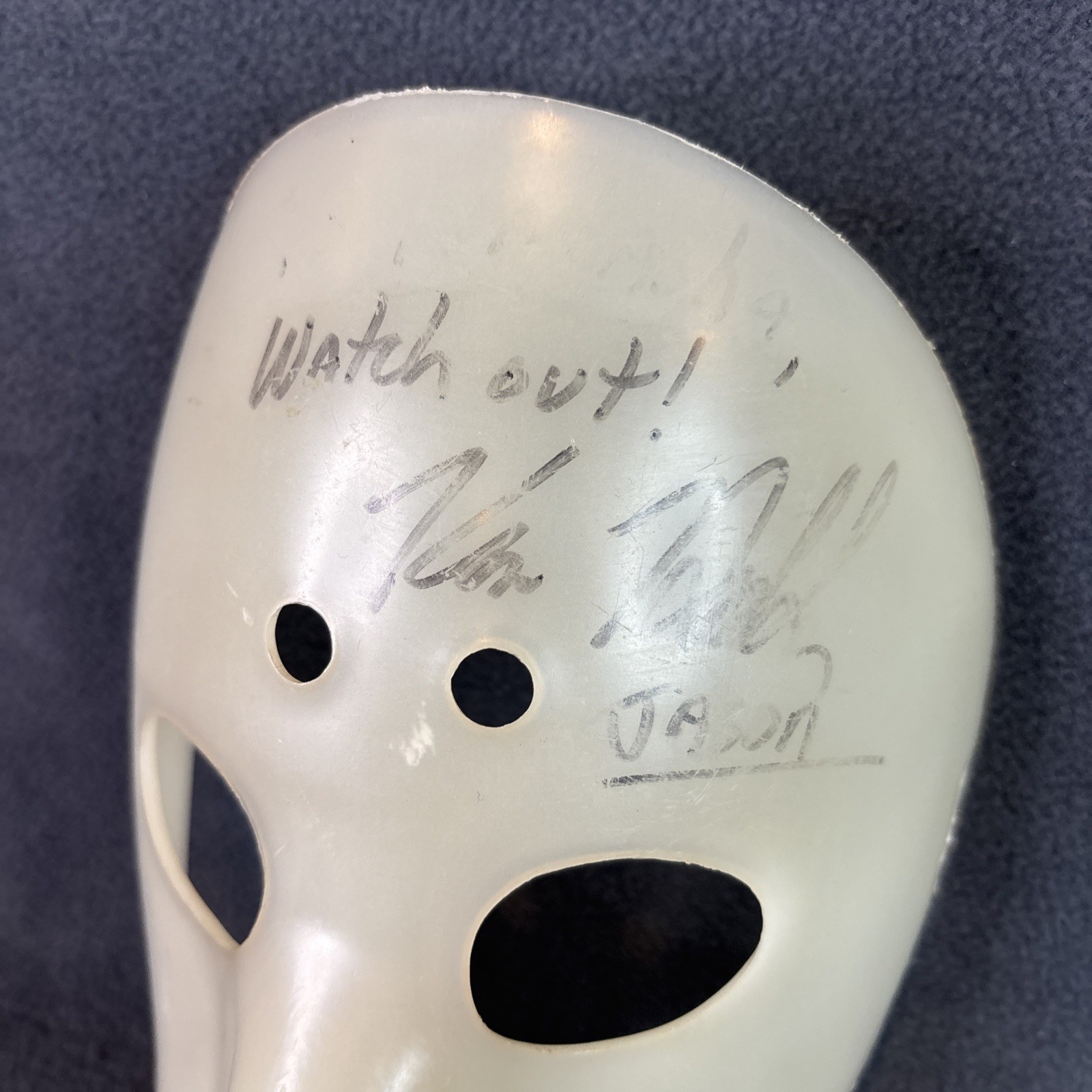 KANE HODDER Signed Glow in the Dark Jason MASK Friday the 13th Autograph