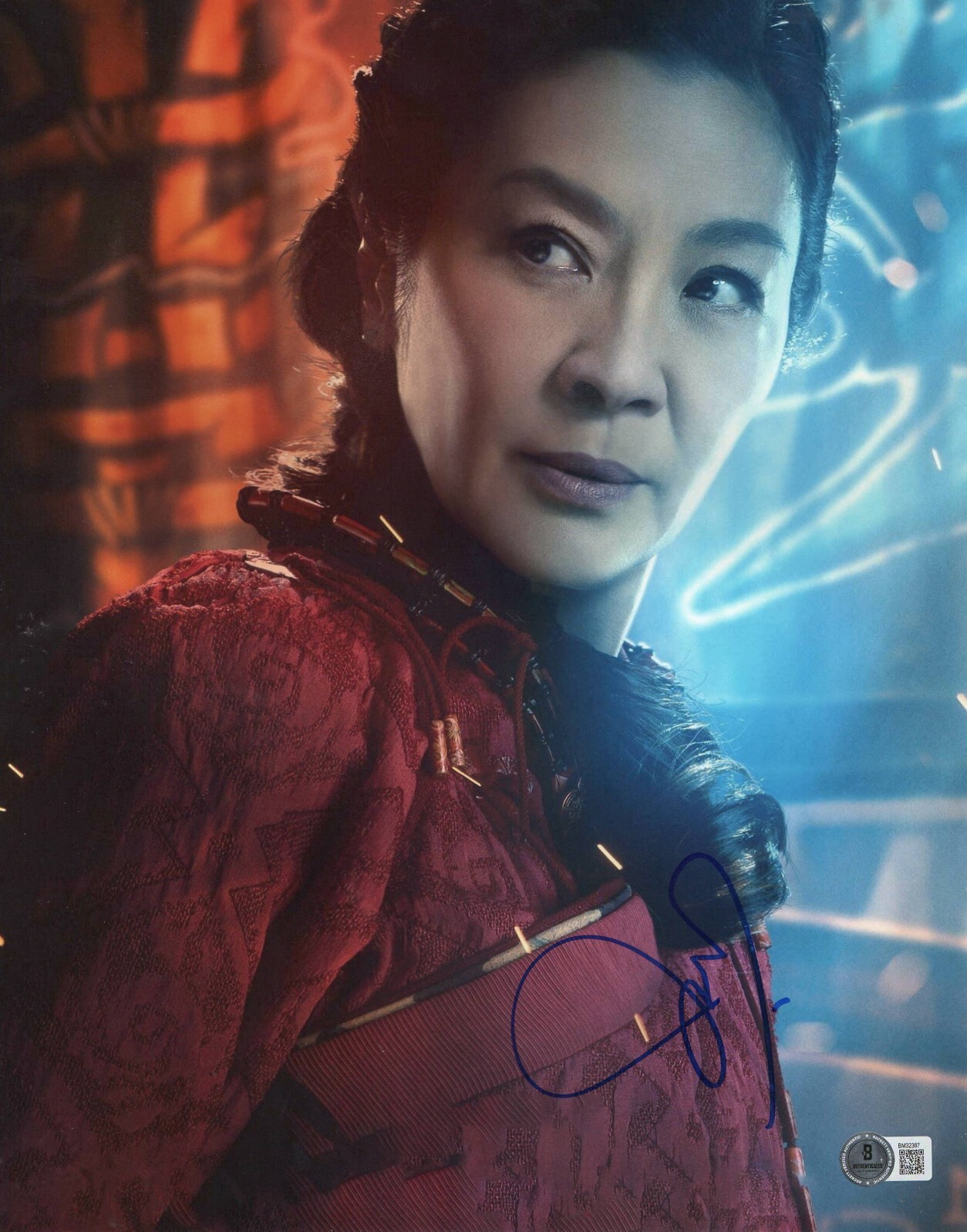Michelle Yeoh Signed 11×14 Photo Shang-Chi Authentic Autograph Beckett