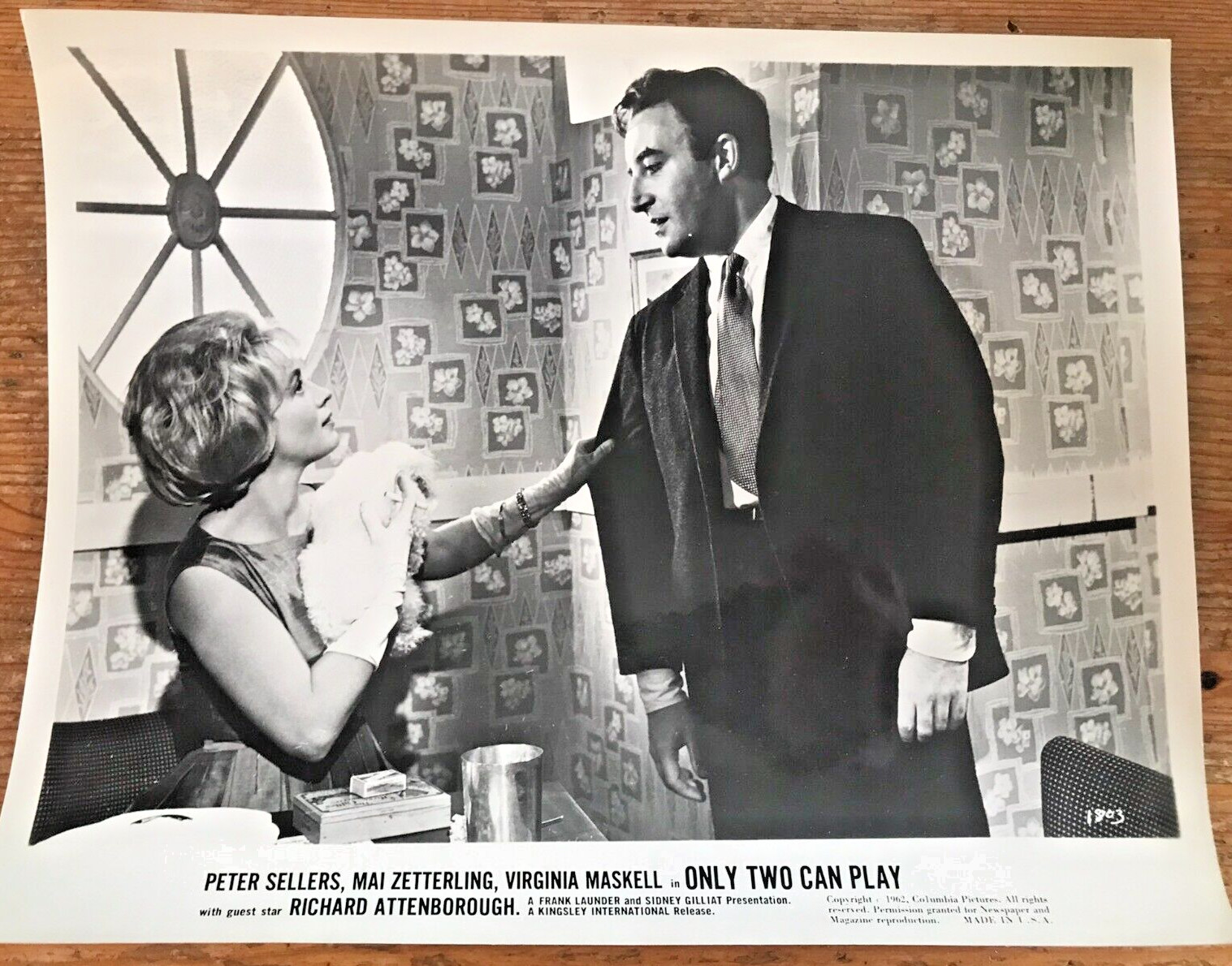 Only Two Can Play Movie Still Photo Peter Sellers, Mai Zetterling Publicity
