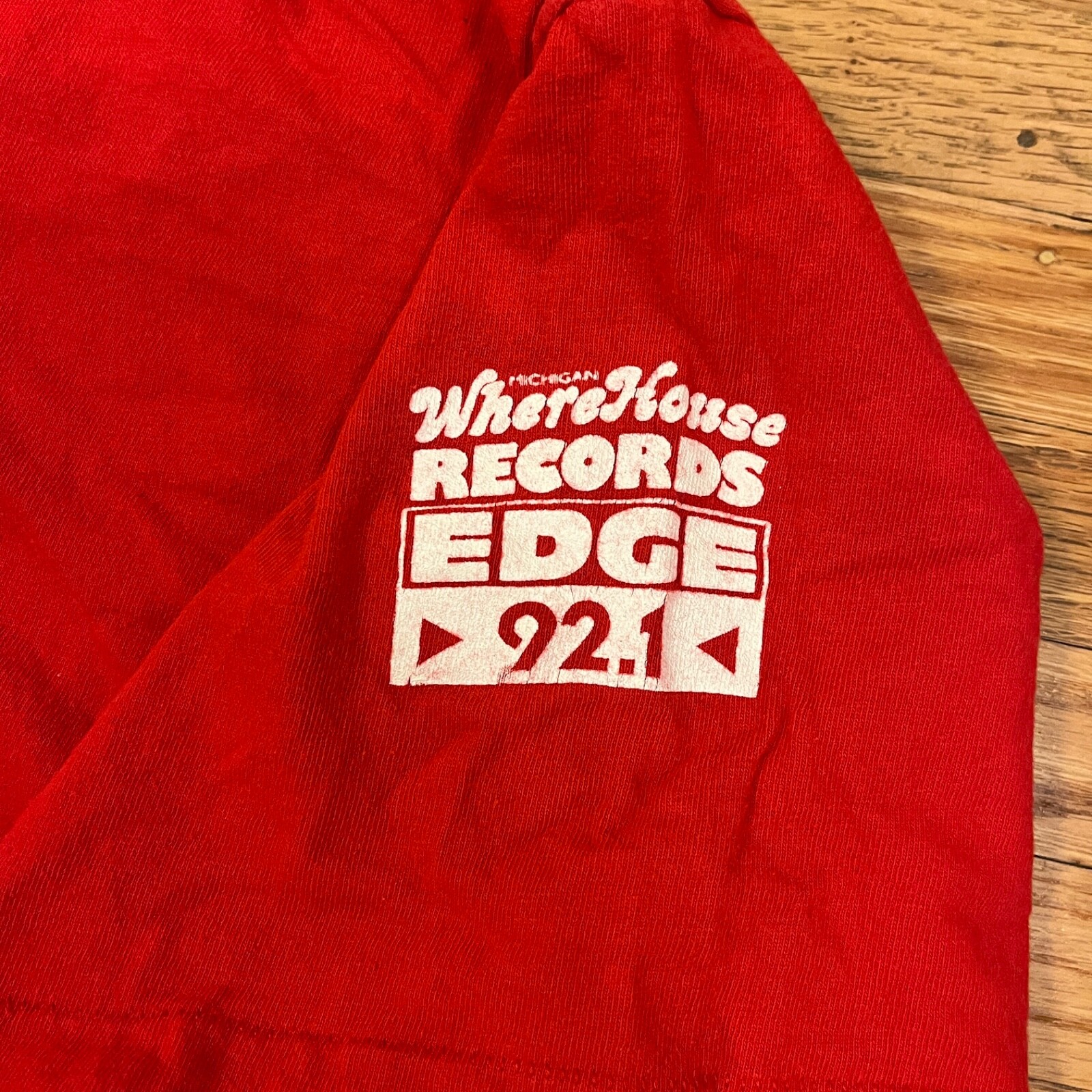 BLUR s/t 1997 Vintage PROMO T-SHIRT Wherehouse Edge 92.1 Lansing MI Brit Pop XL