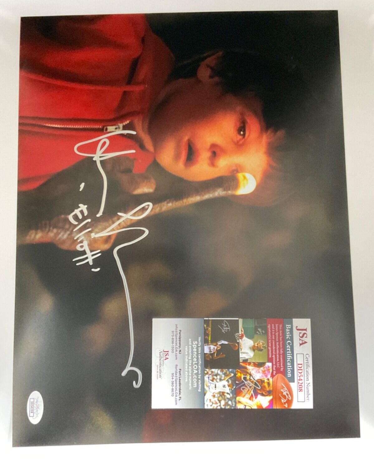 Henry Thomas Autographed 11X14 Photo “E.T” JSA Certified