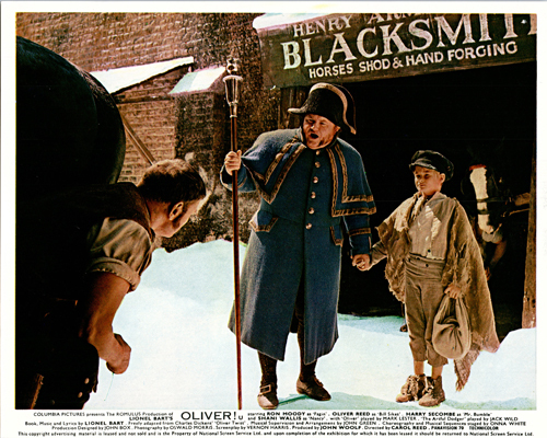 Oliver! Original Lobby Card Mark Lester Harry Secombe