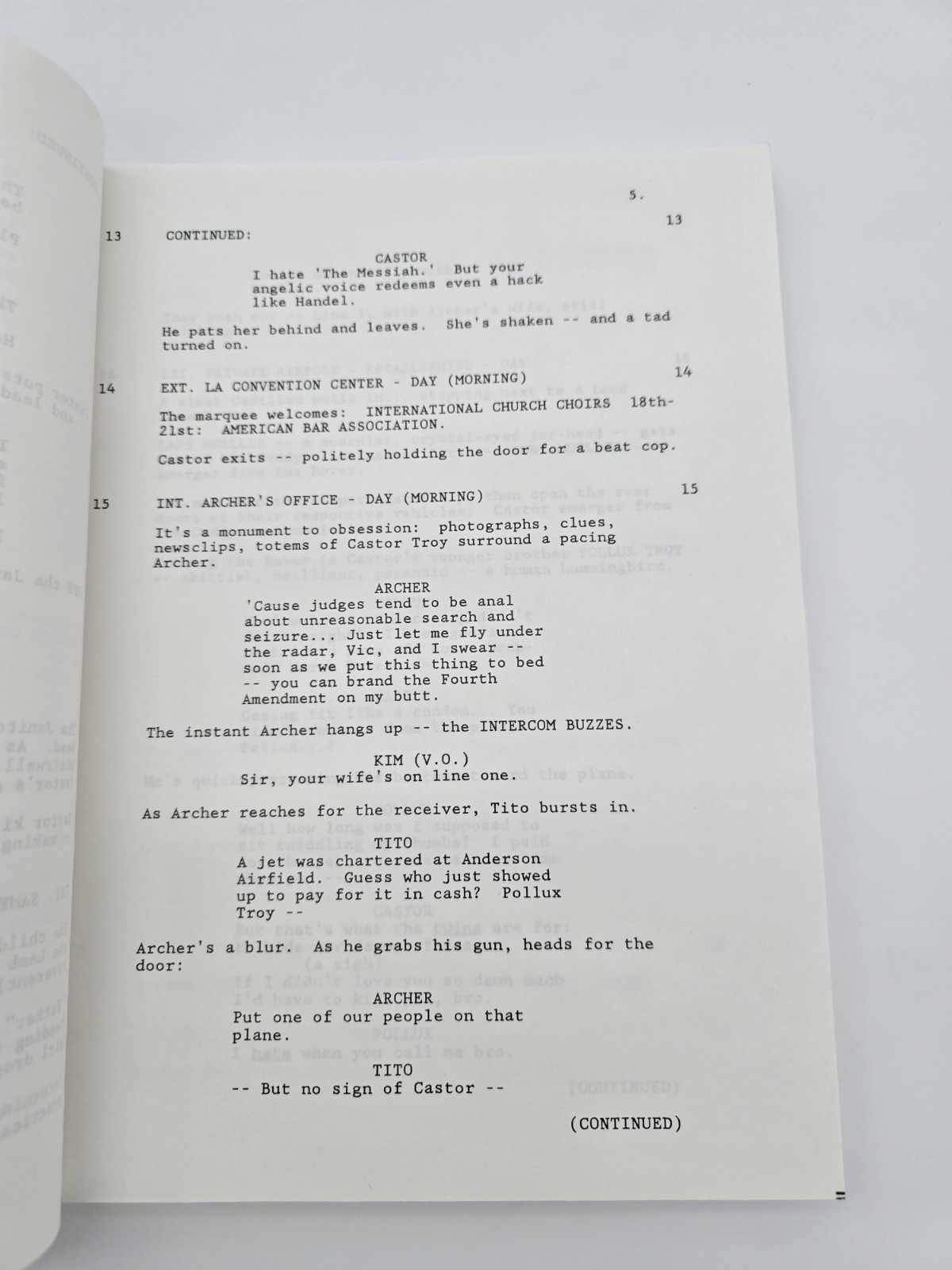 FACE/OFF / Mike Werb 1996 Movie Script Screenplay, John Travolta & Nicolas Cage