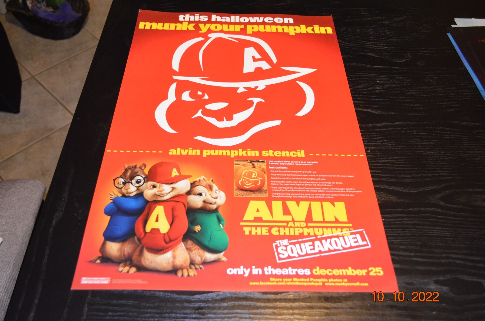 ALVIN & THE CHIPMUNKS THE SQUEAKQUEL – MOVIE POSTER – 20″ X 13.5″