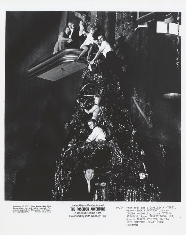 Poseidon Adventure Original Photo Gene Hackman Carol Lynley Christmas Tree 1972