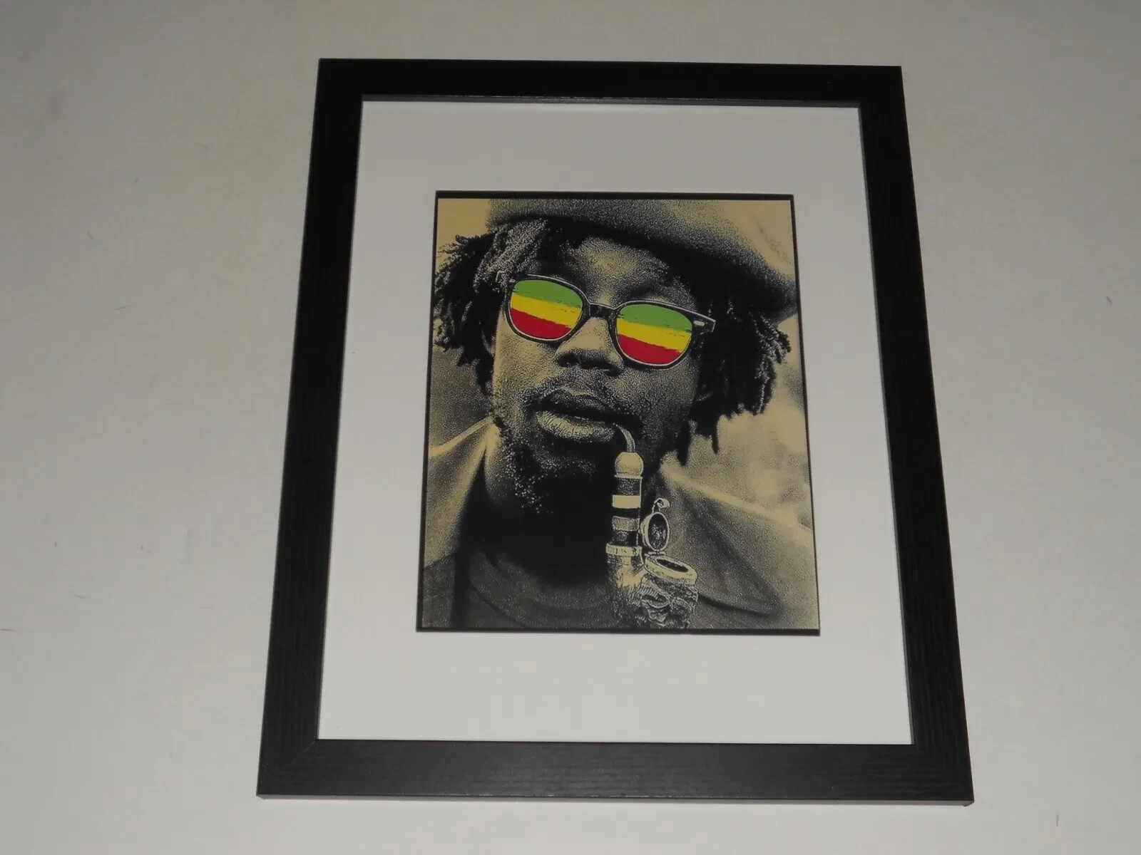 Large Framed Peter Tosh with Pipe 1979 Legalize It Jamaica Reggae Poster 22″x20″