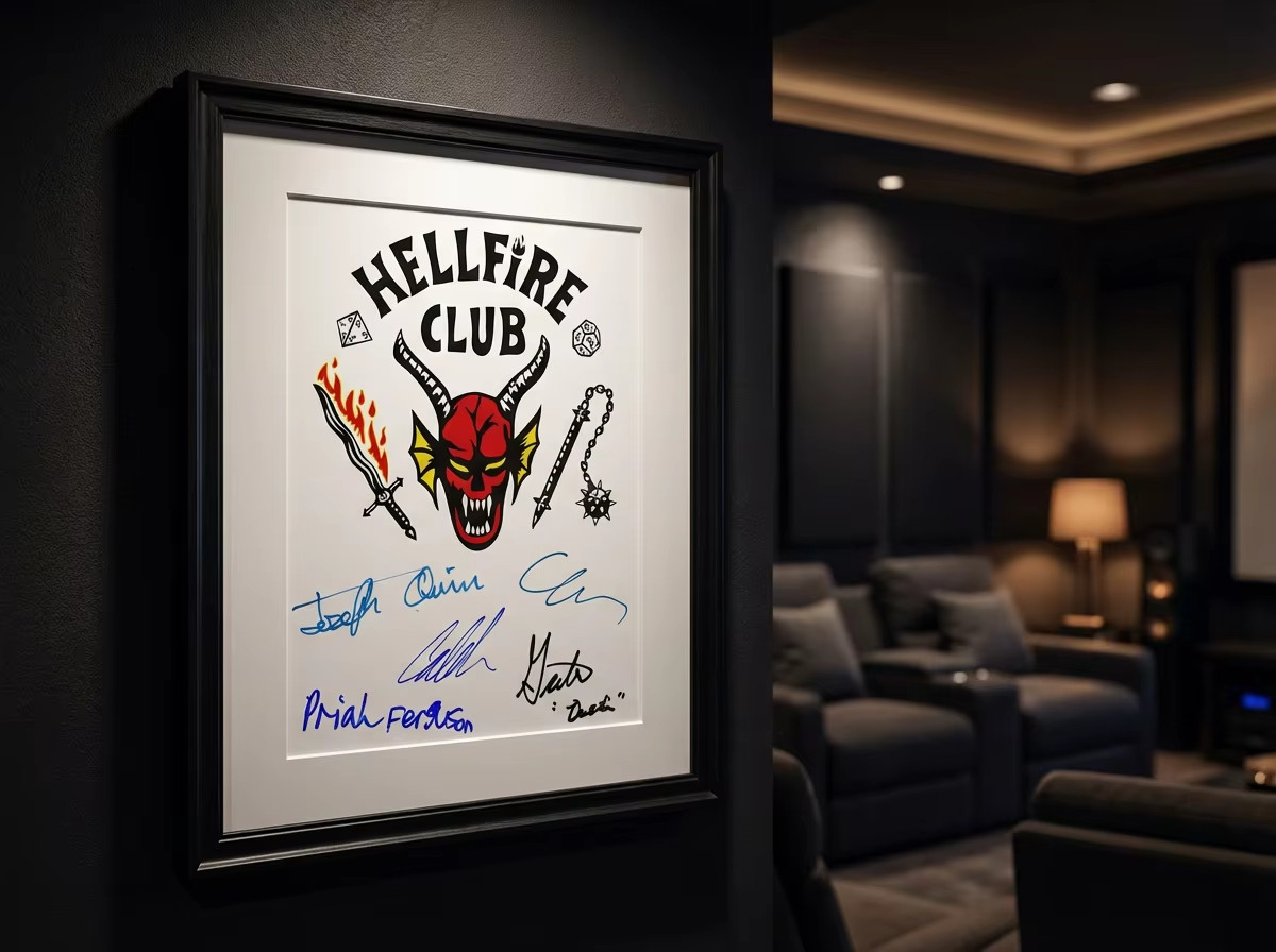 Stranger Things Hellfire Club Flyer Cast Signed 8.5×11 Autograph Reprints