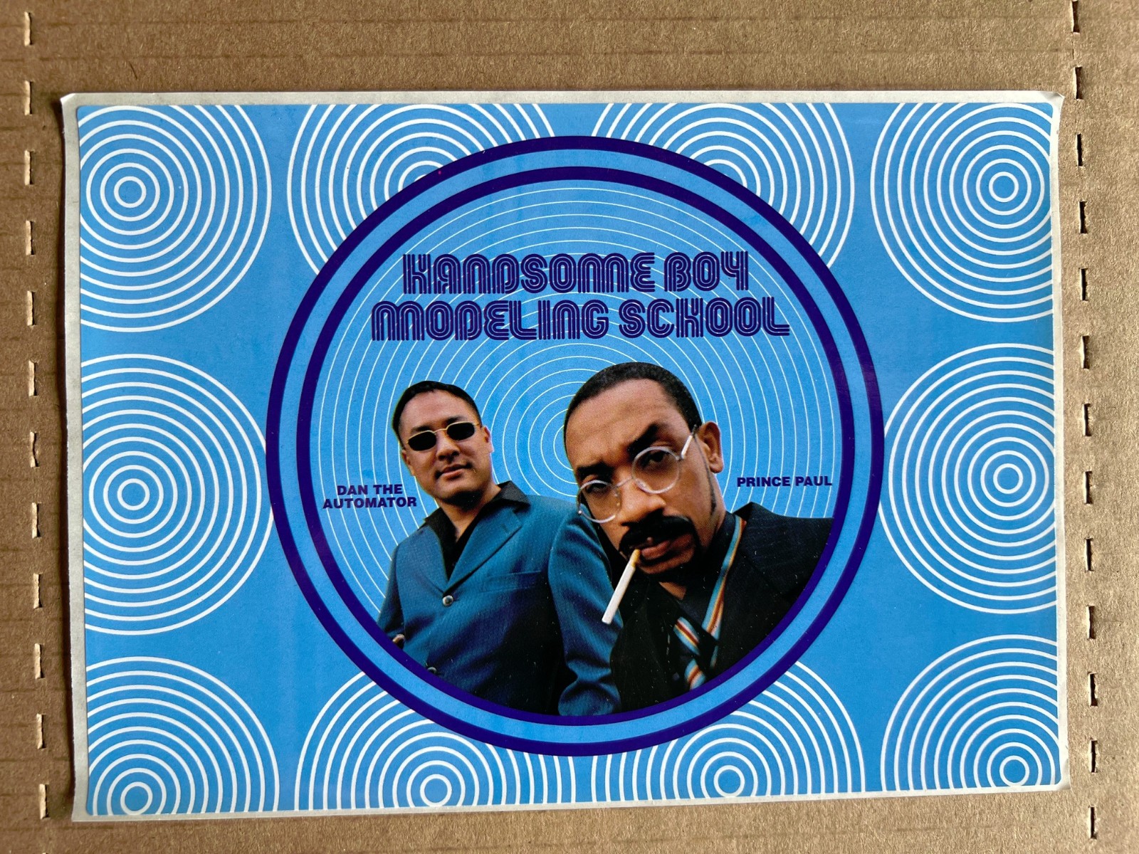 HANDSOME BOY MODELING SCHOOL -So How’s Your Girl- 1999 PROMO STICKER DJ Shadow