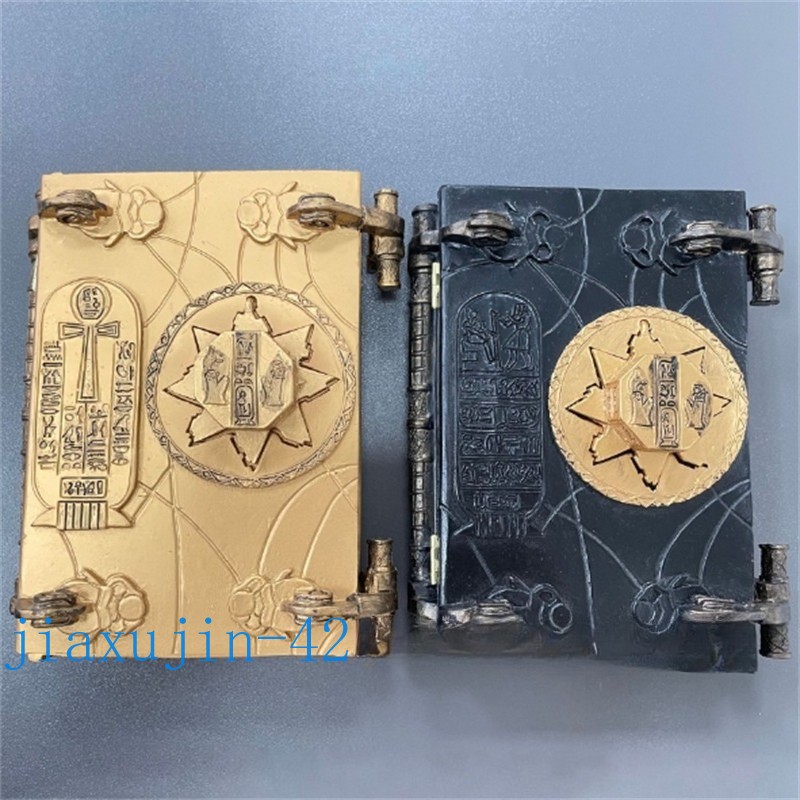 Book of The Dead The Mummy Magic book Box Prop with Key Resin Crafts Ornaments