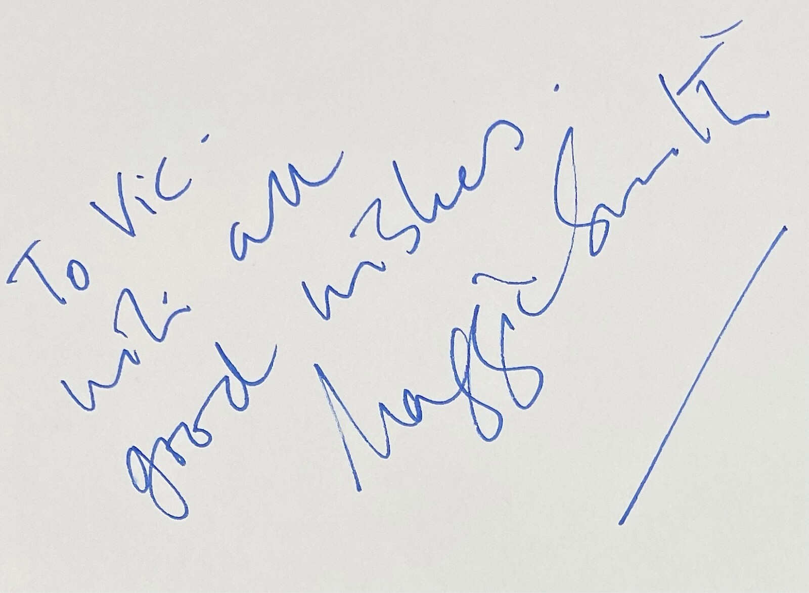 MAGGIE SMITH Autograph SIGNED ALBUM PAGE 4 1/4″ x 5 1/2″ Downtown Abbey ACTRESS
